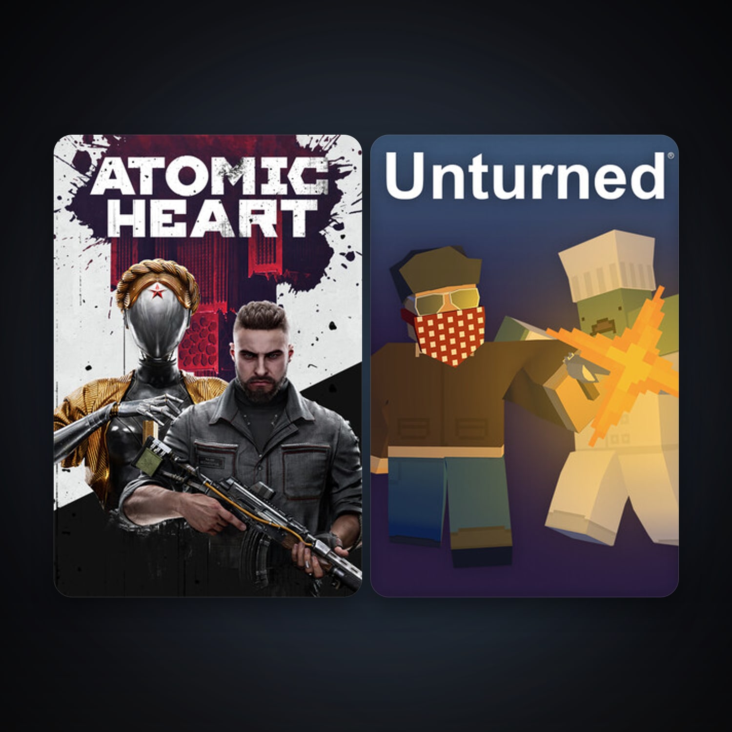 Unturned + Atomic Heart, 2 games, clean — HabibiAccounts