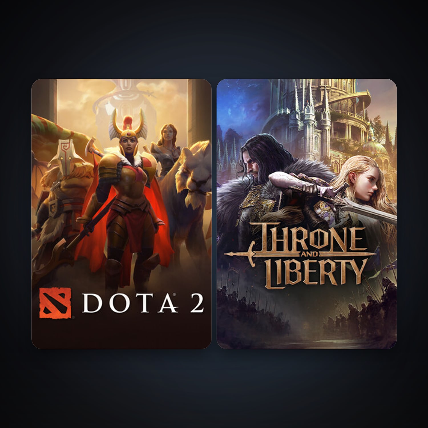 Steam account: Dota 2 + THRONE AND LIBERTY, 2 games, clean — HabibiAccounts