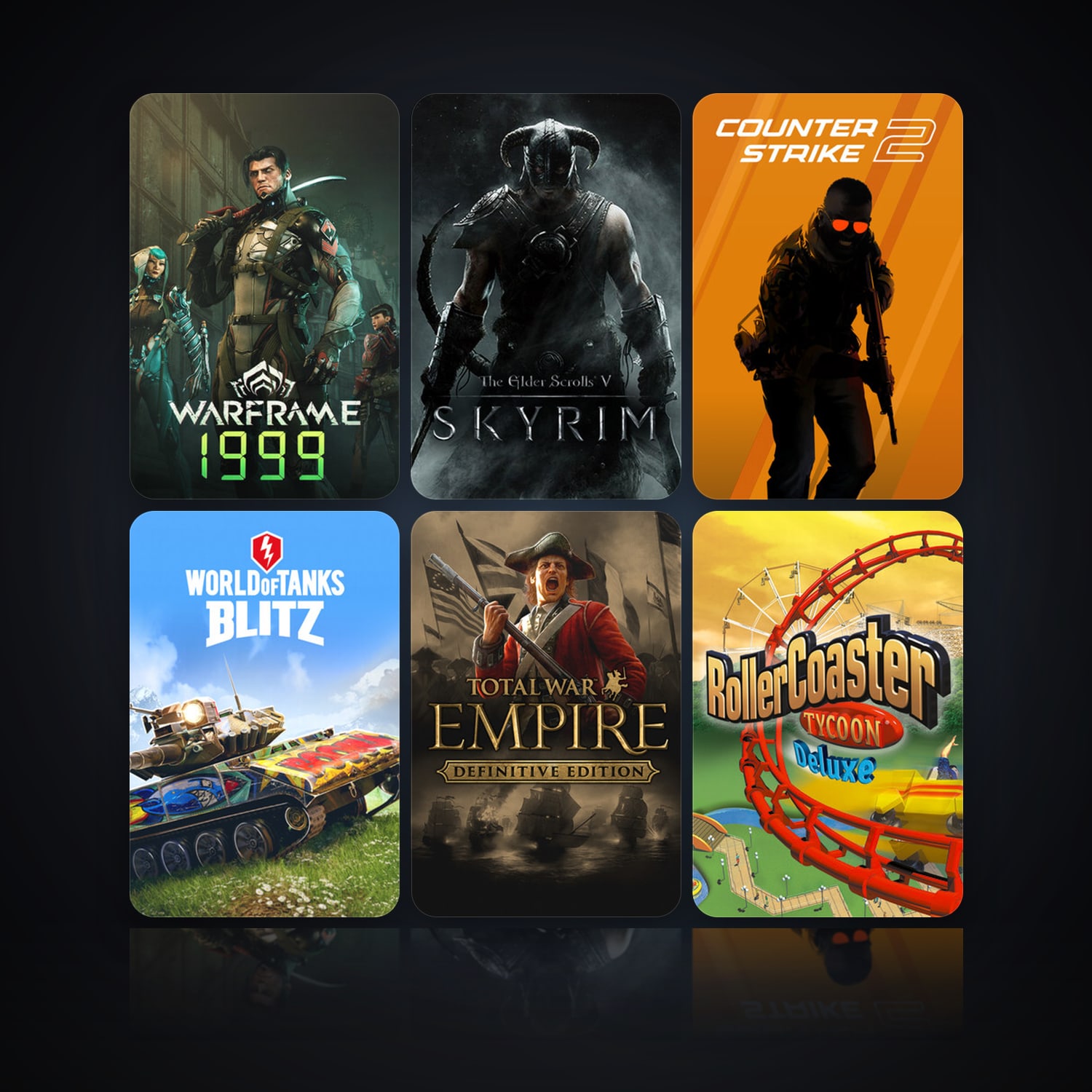 Warframe & The Elder Scrolls V: Skyrim | 19 Games | Clean — HabibiAccounts