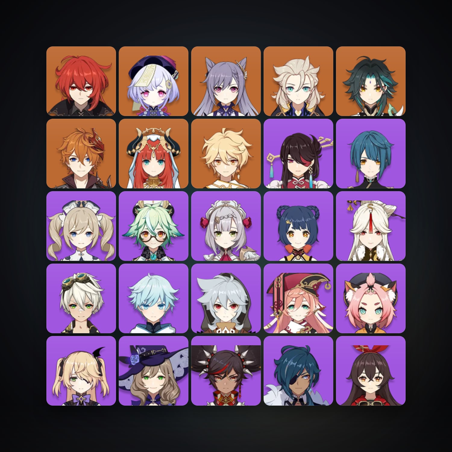 Genshin Impact | AR 55 | 27 Chars | 7× 5★ — Genshin / miHoYo Account — HabibiAccounts