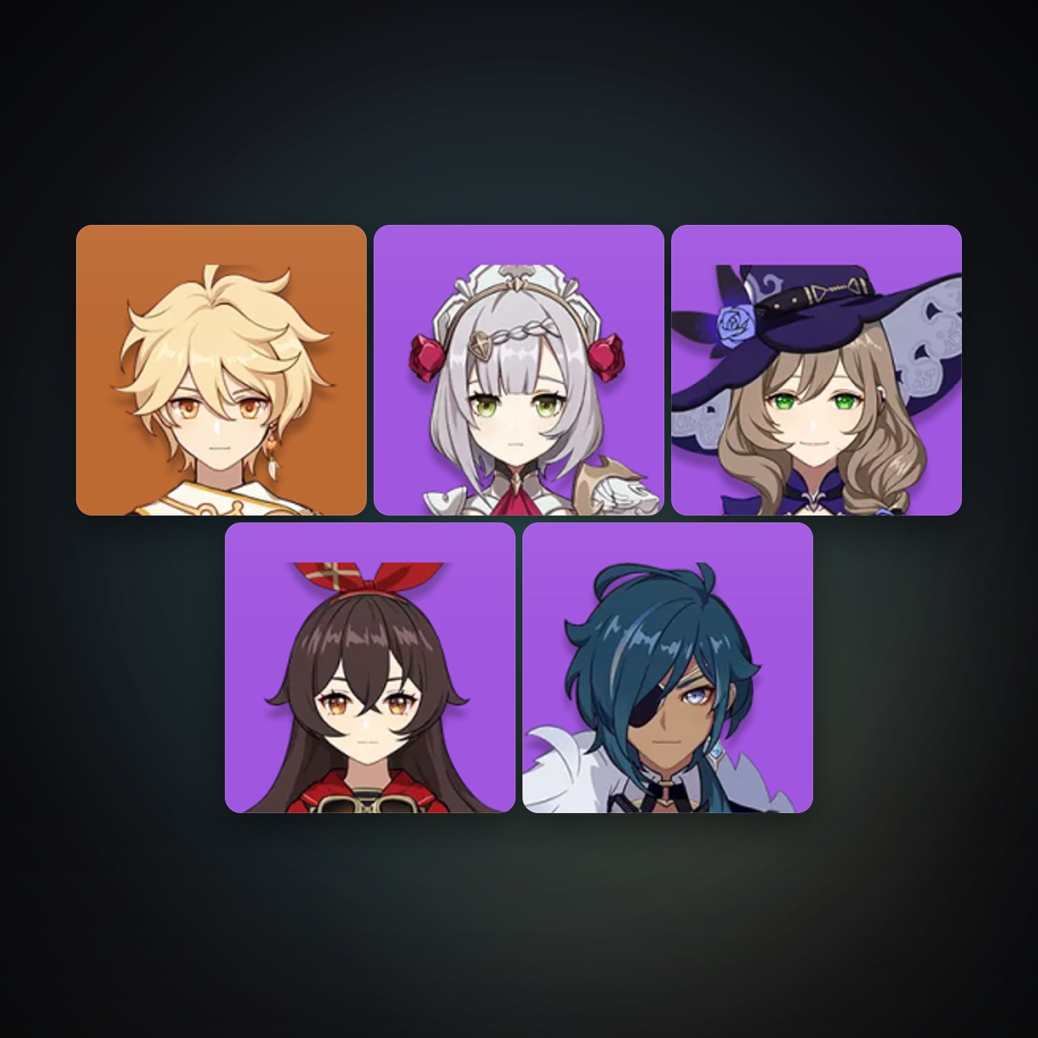 جينشن إمباكت | AR 16 | 5 شخصية — HabibiAccounts