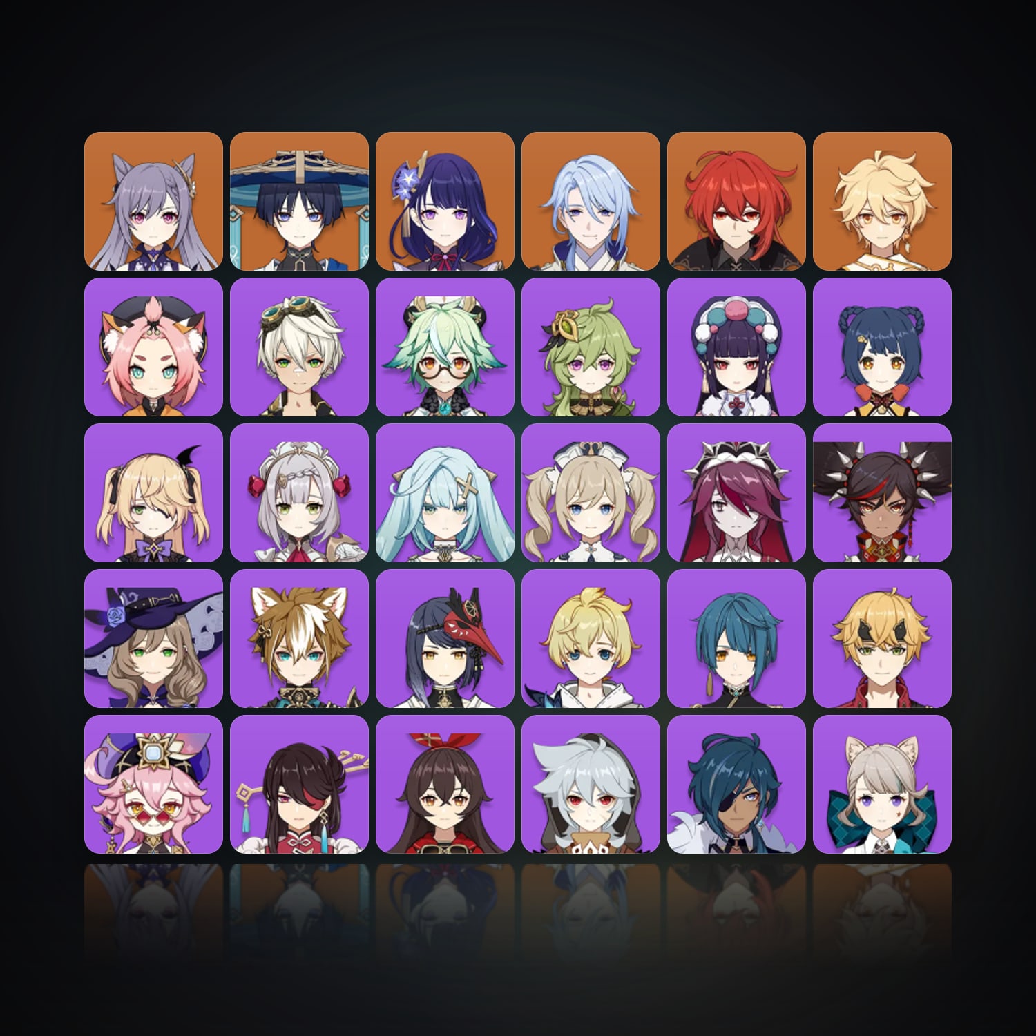 Genshin Impact | AR 55 | 30 Chars | 5× 5★ — HabibiAccounts