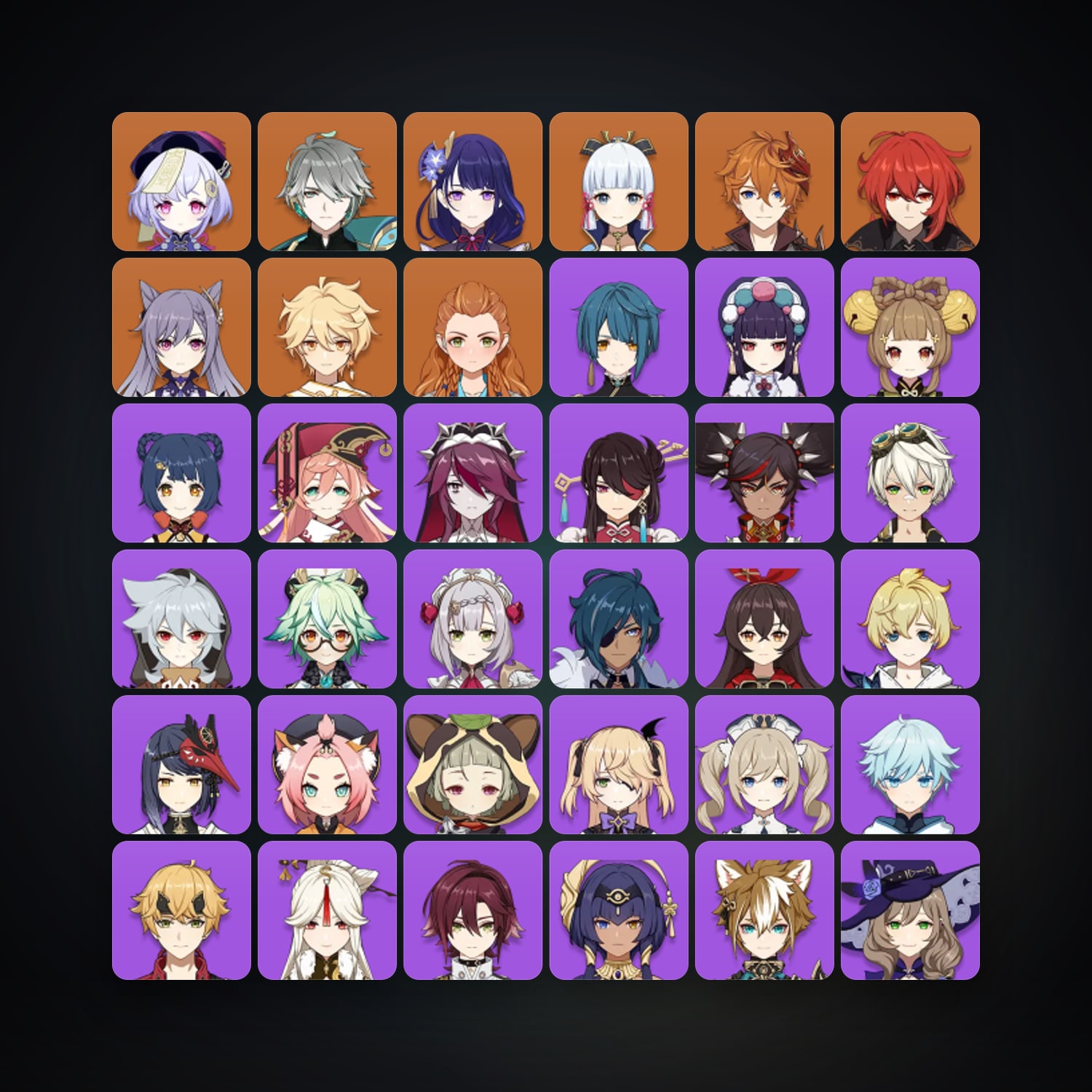 Genshin Impact | AR 56 | 40 Chars | 7× 5★ — Genshin / miHoYo Account — HabibiAccounts