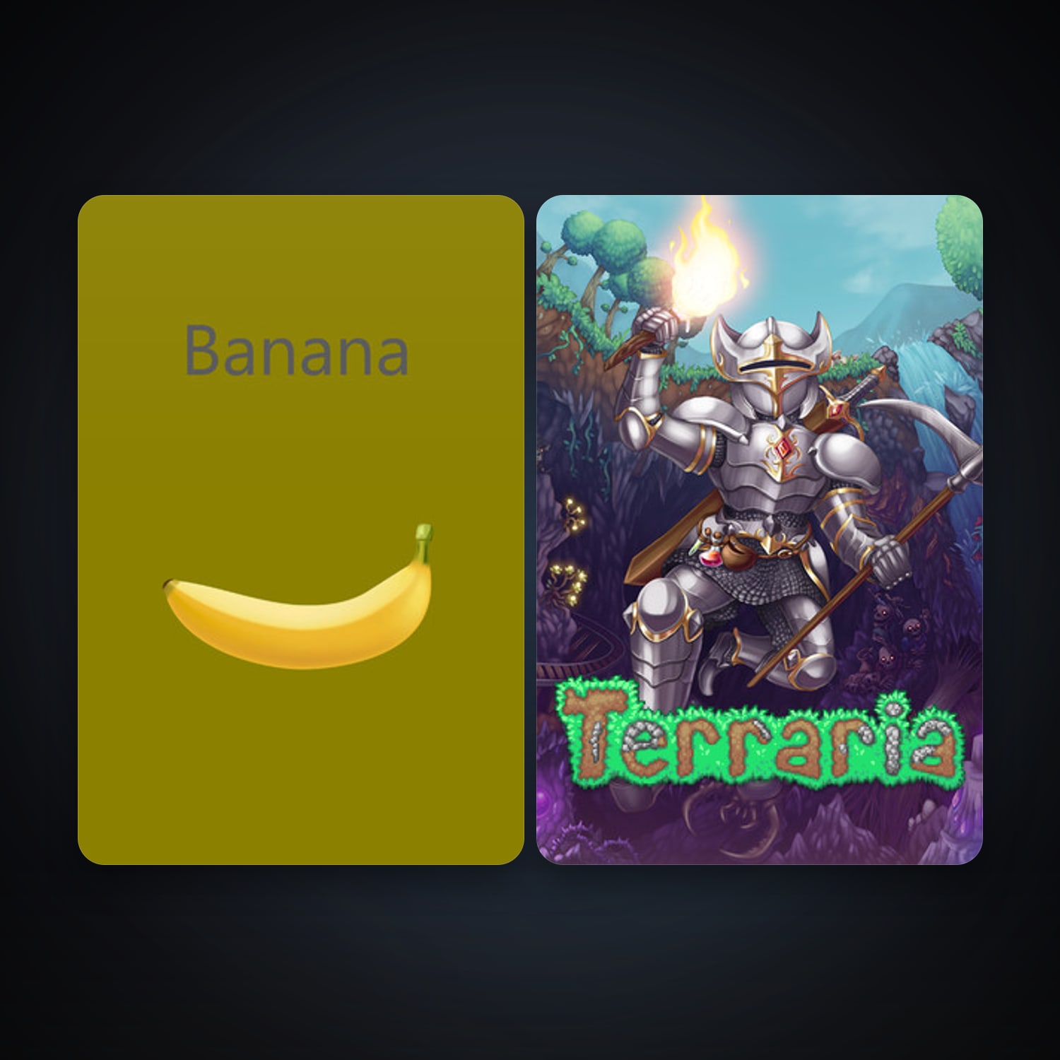 Terraria + Banana, 2 games, clean — HabibiAccounts