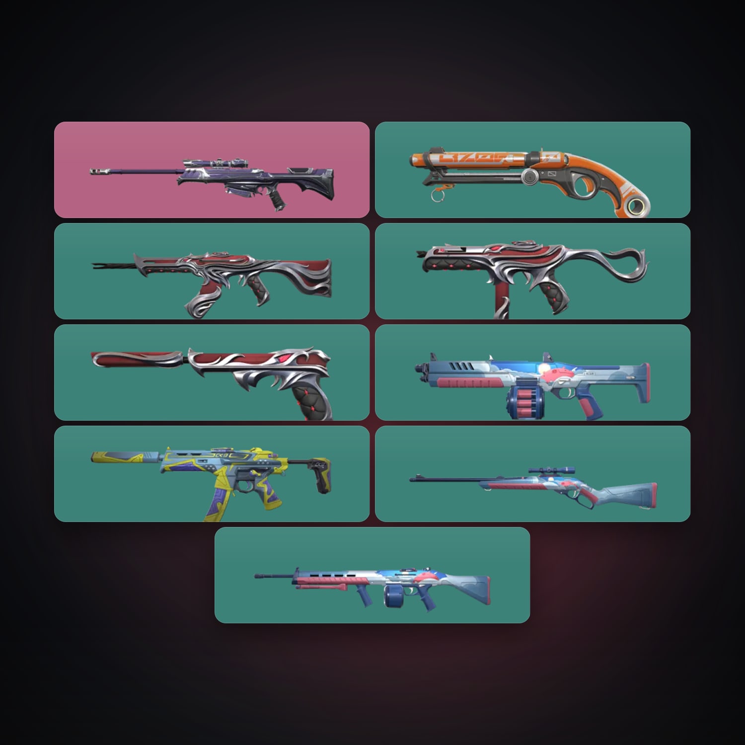 AP Silver 2 locker — 10 skins, lvl 54 — HabibiAccounts