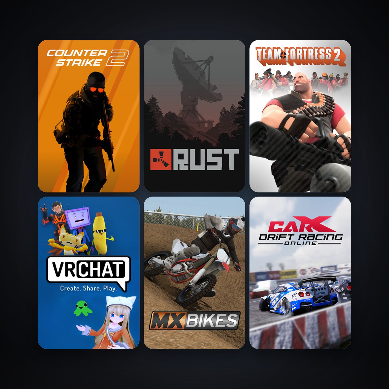 Steam account — Team Fortress 2 + CS2 Prime, 49 games, Steam 10, clean — HabibiAccounts
