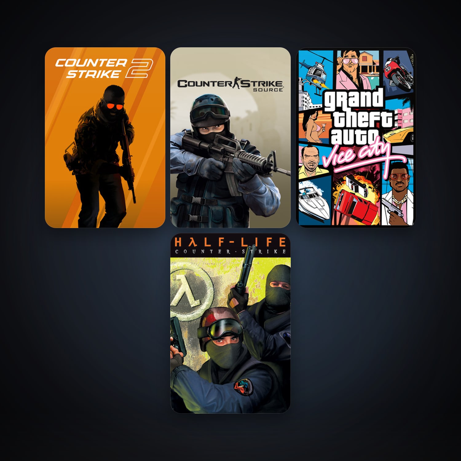 Counter-Strike + Counter-Strike: Source, 11 games, clean — HabibiAccounts