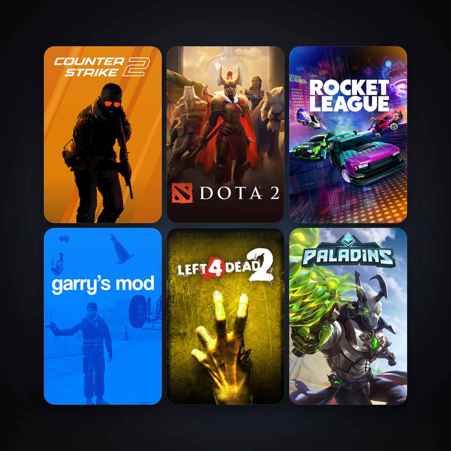 Left 4 Dead 2 + Dota 2, 12 games, clean — HabibiAccounts