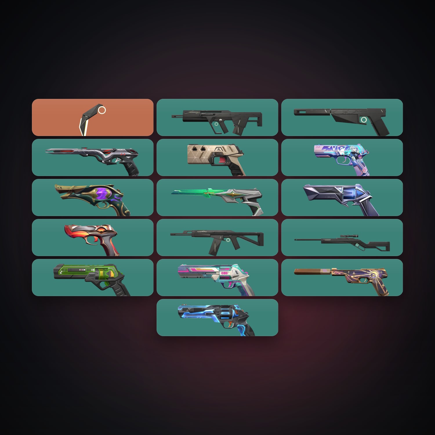 AP Silver 3 locker — 1 knives, 17 skins, lvl 263 — HabibiAccounts