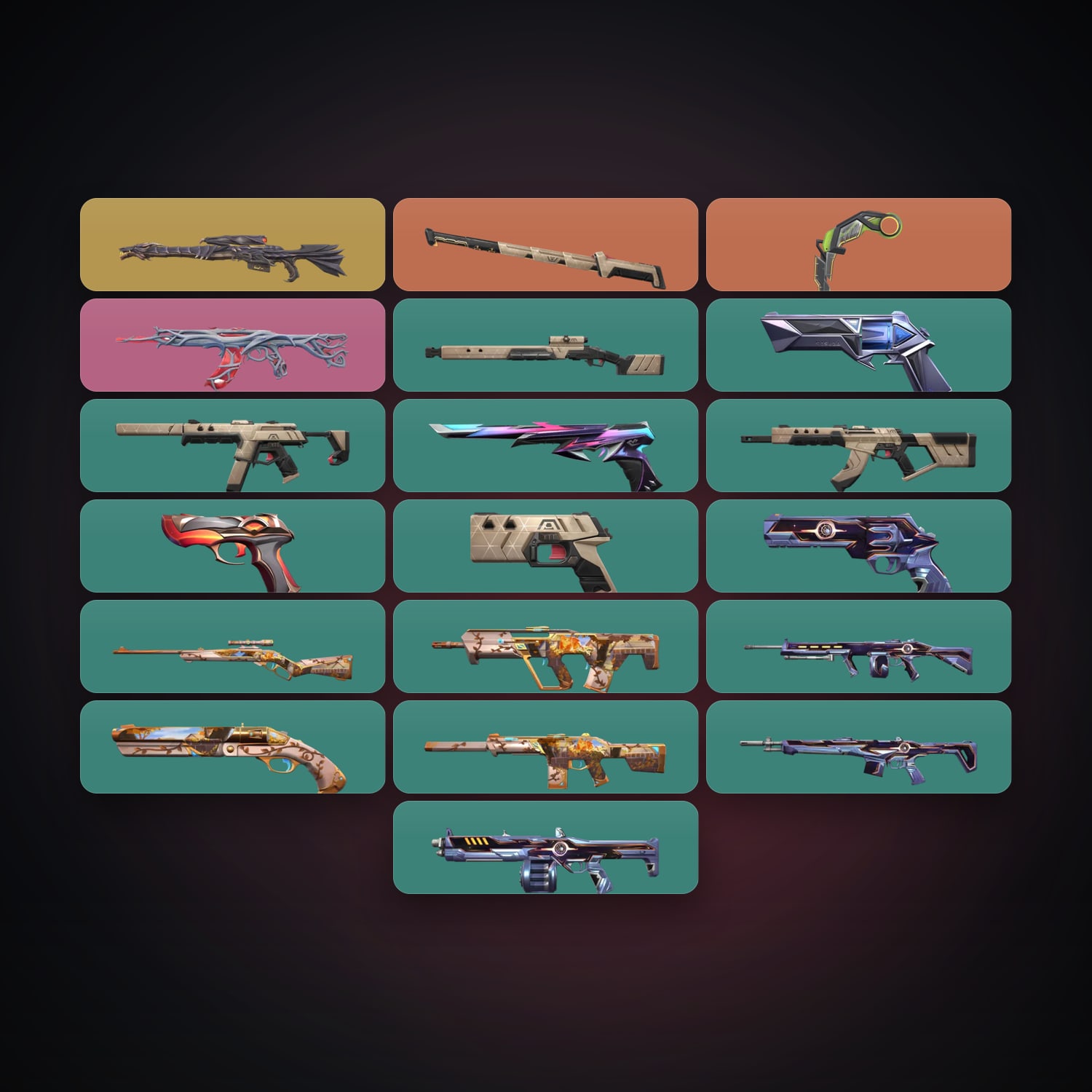 AP Plat 2 locker — 2 knives, 19 skins, lvl 98 — HabibiAccounts
