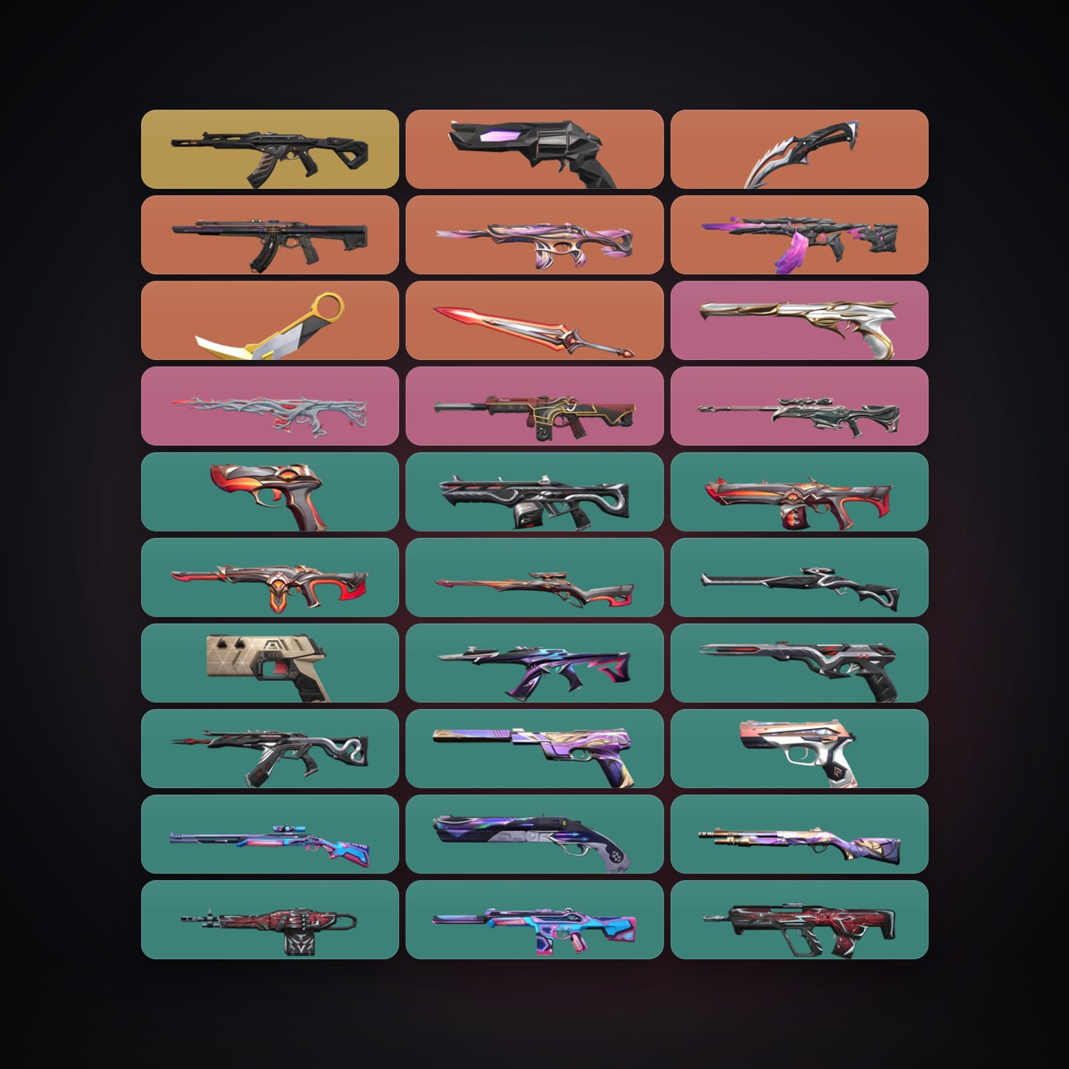 AP Plat 1 locker — 3 knives, 47 skins, lvl 112 — HabibiAccounts