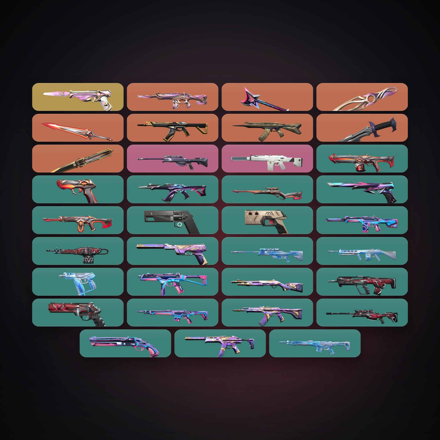 AP Bronze 1 locker — 5 knives, 36 skins, lvl 72 — HabibiAccounts