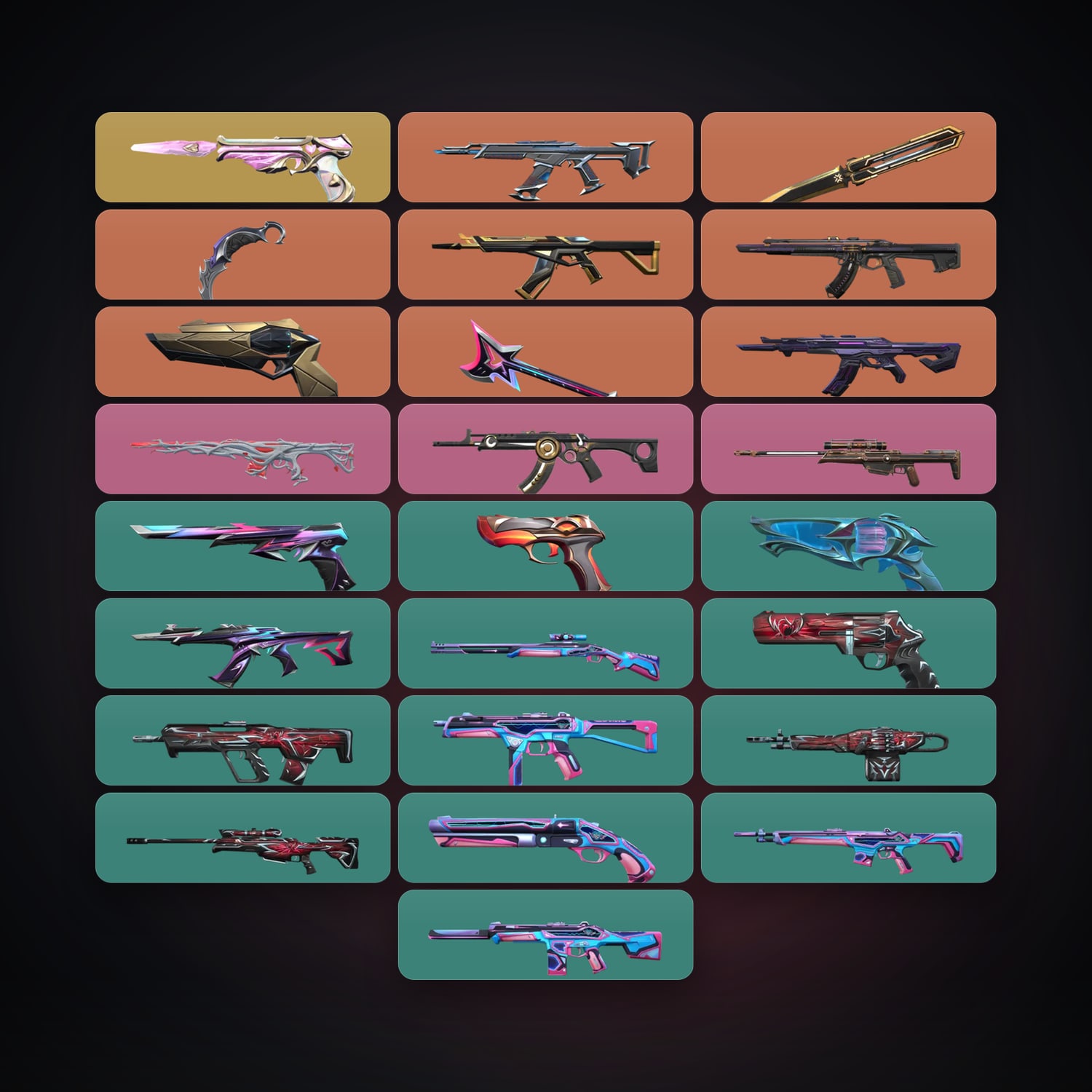 AP Silver 1 locker — 3 knives, 25 skins, lvl 44 — HabibiAccounts