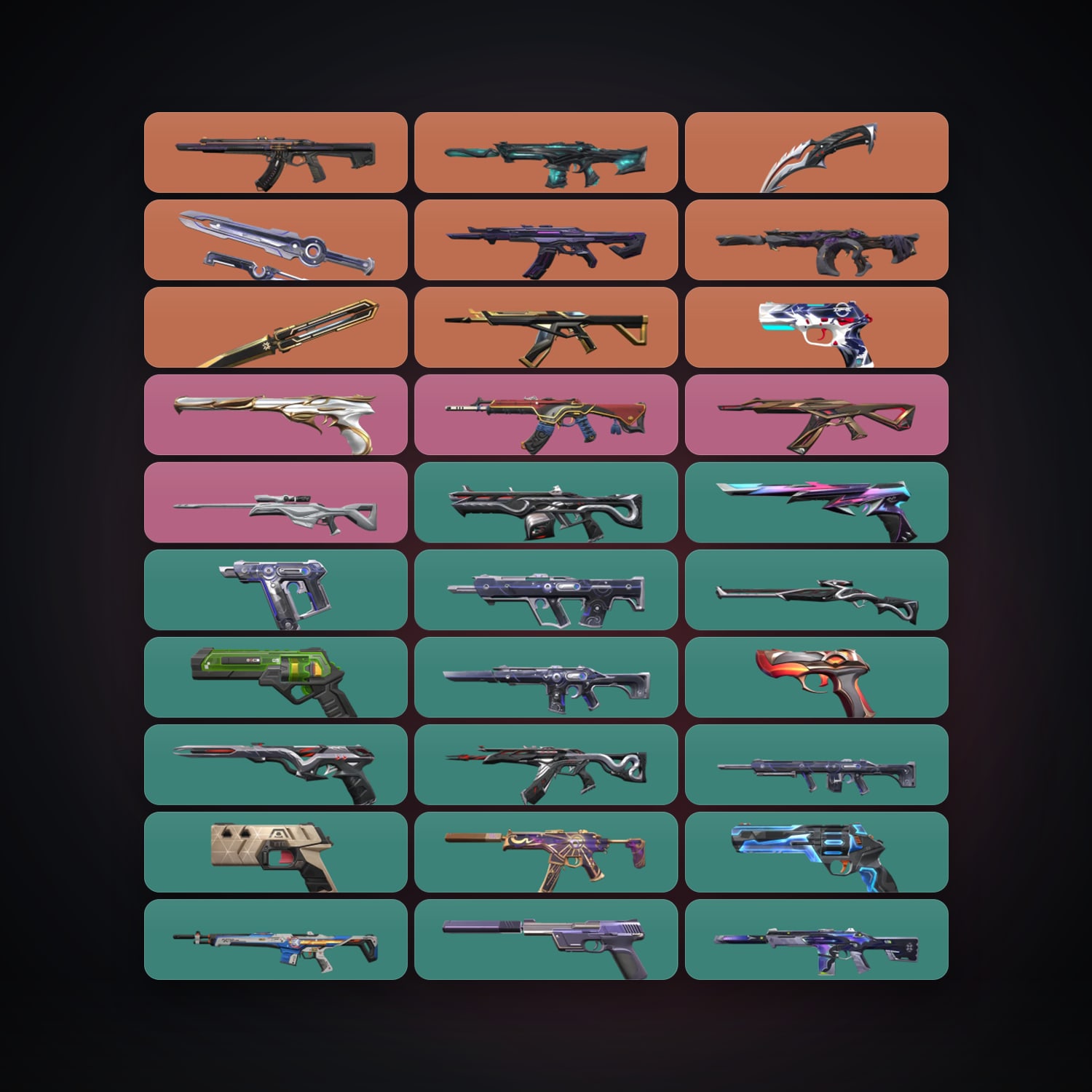 AP locker — 3 knives, 43 skins, lvl 169 — HabibiAccounts