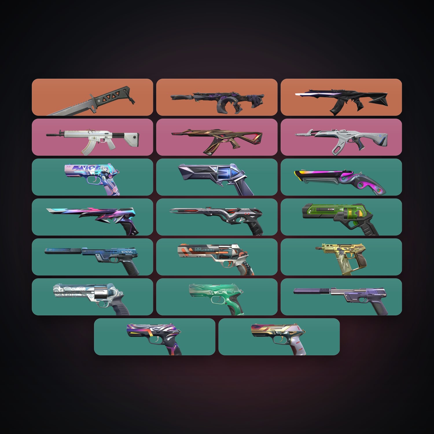 BR Gold 3 locker — 1 knives, 20 skins, lvl 211 — HabibiAccounts