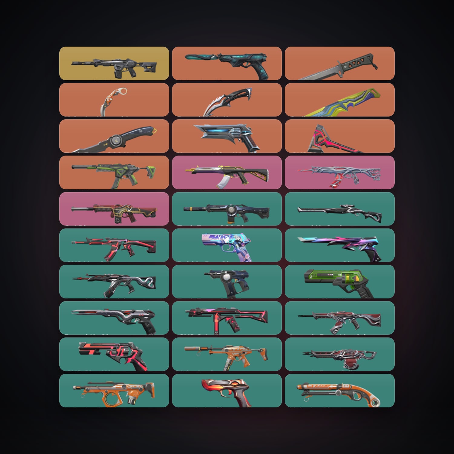 LA Plat 1 locker — 6 knives, 88 skins, lvl 372 — HabibiAccounts