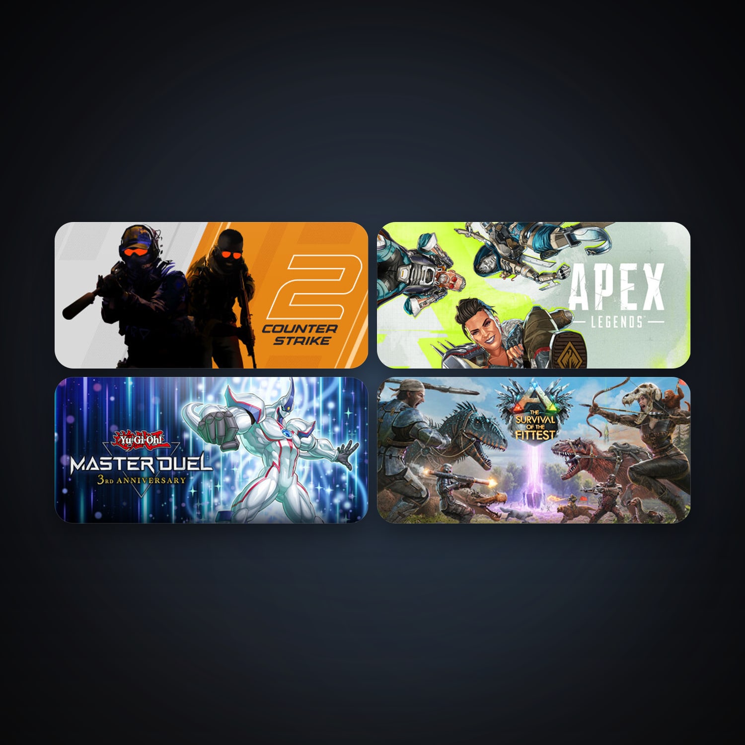 CS2 Prime + ARK: The Survival Of The Fittest, 8 games, clean — HabibiAccounts
