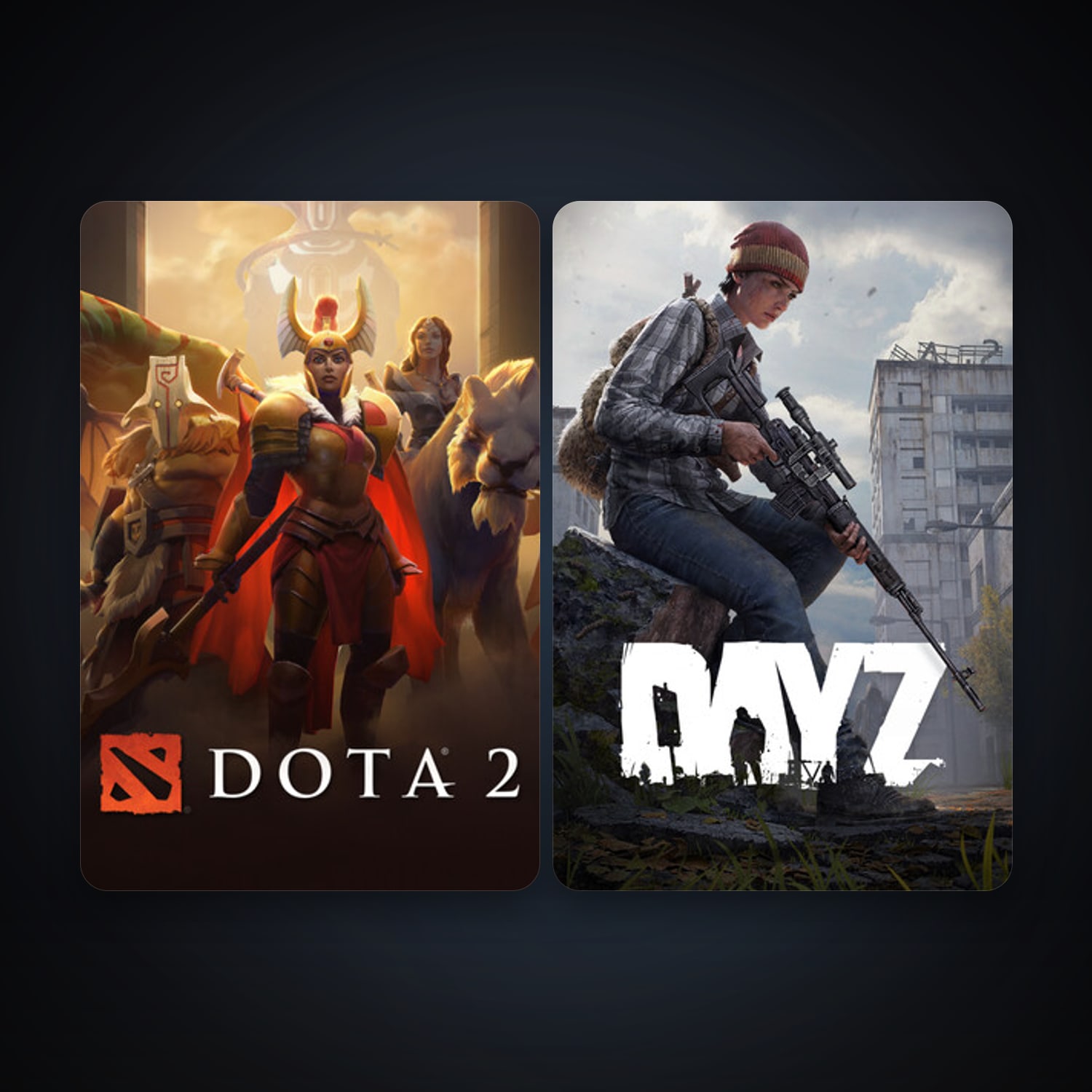 Dota 2 + DayZ, 2 games, clean — HabibiAccounts