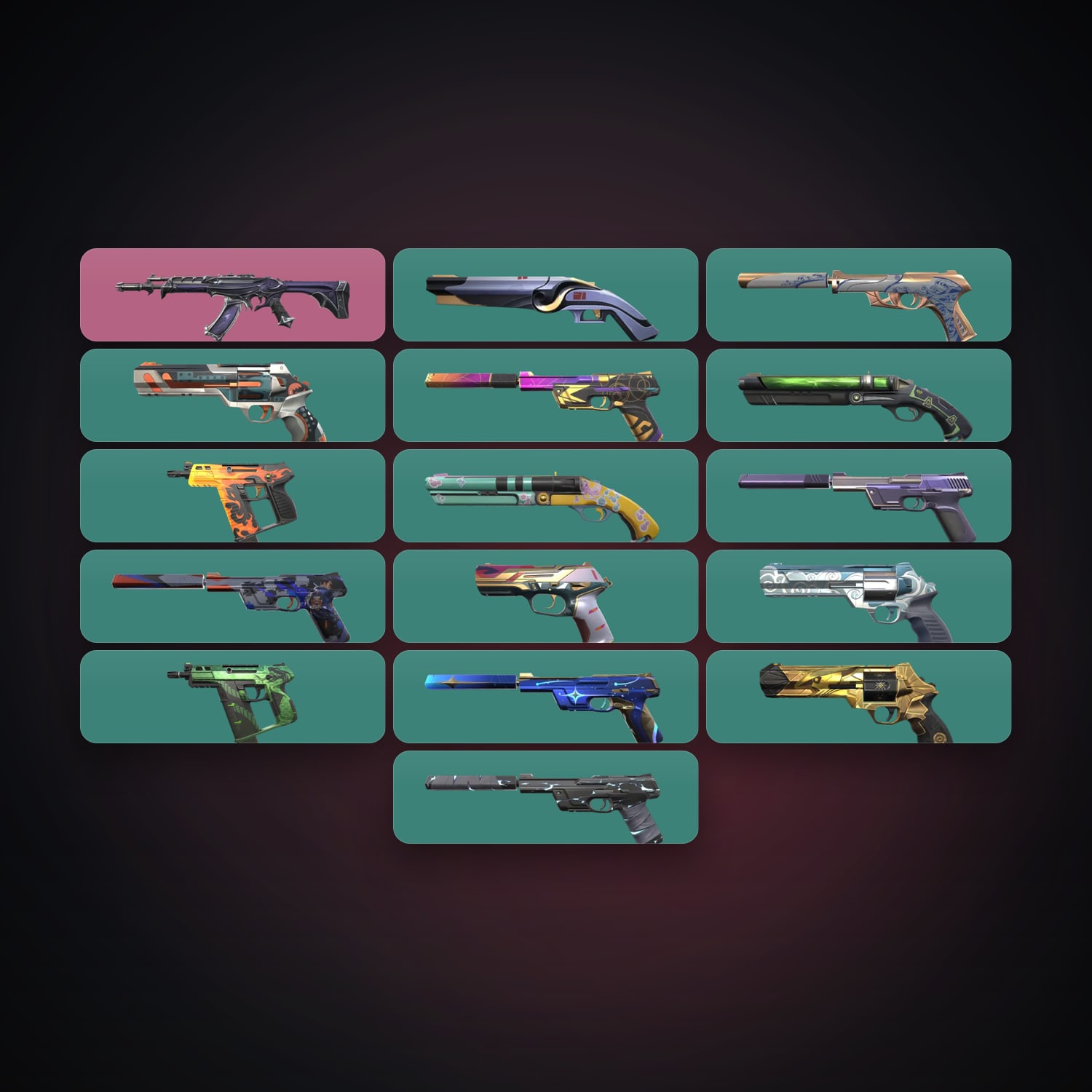AP Gold 2 locker — 17 skins, lvl 210 — HabibiAccounts