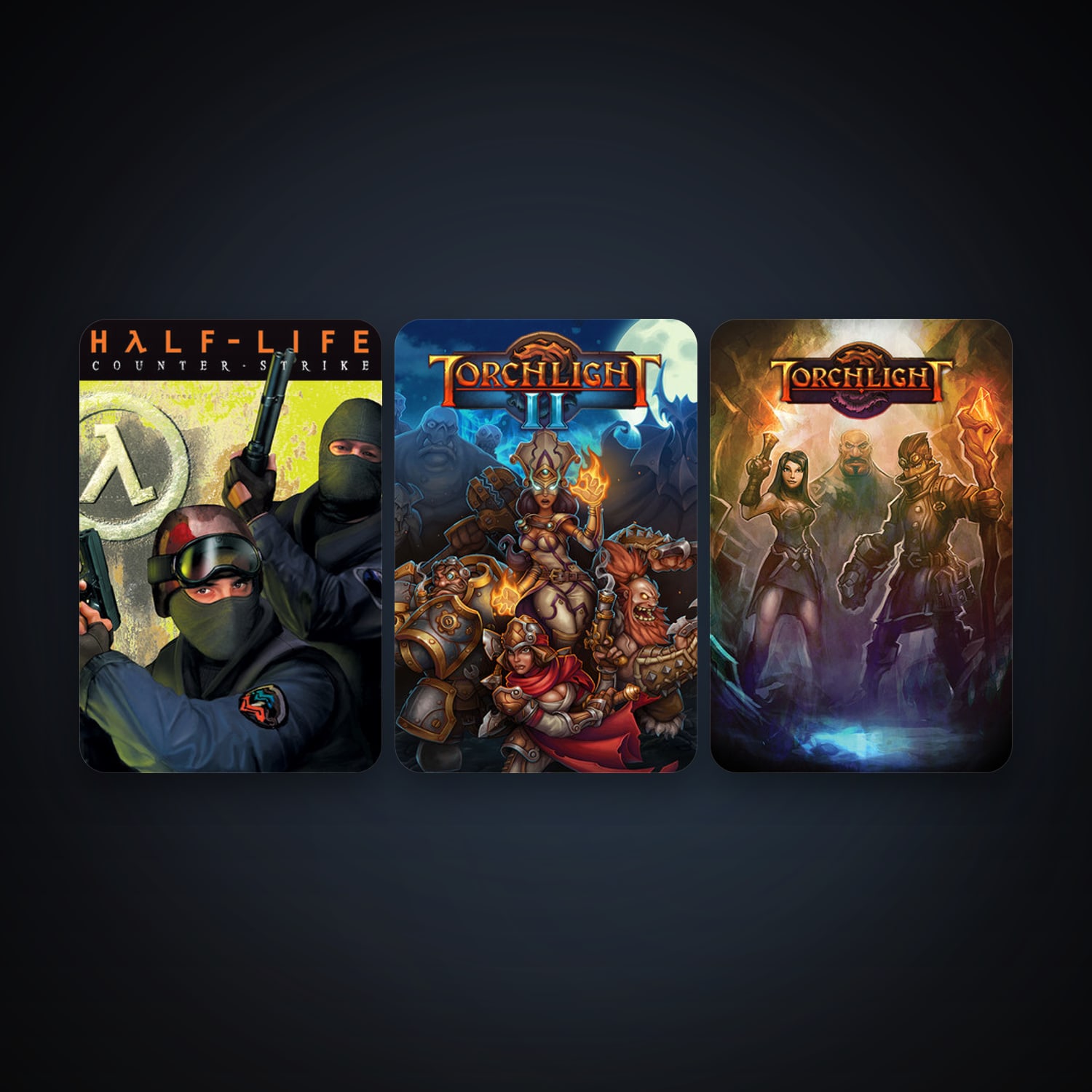 Counter-Strike + Torchlight, 6 games, clean — HabibiAccounts