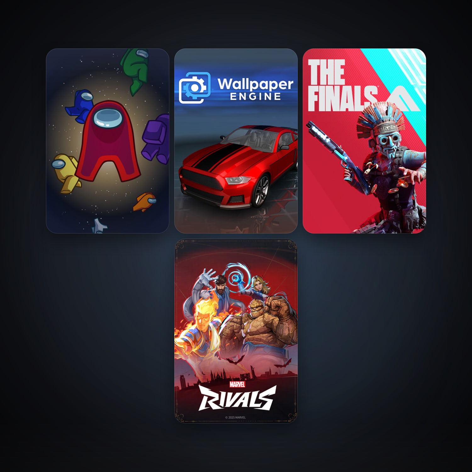 Wallpaper Engine + Among Us, 10 games, clean — HabibiAccounts