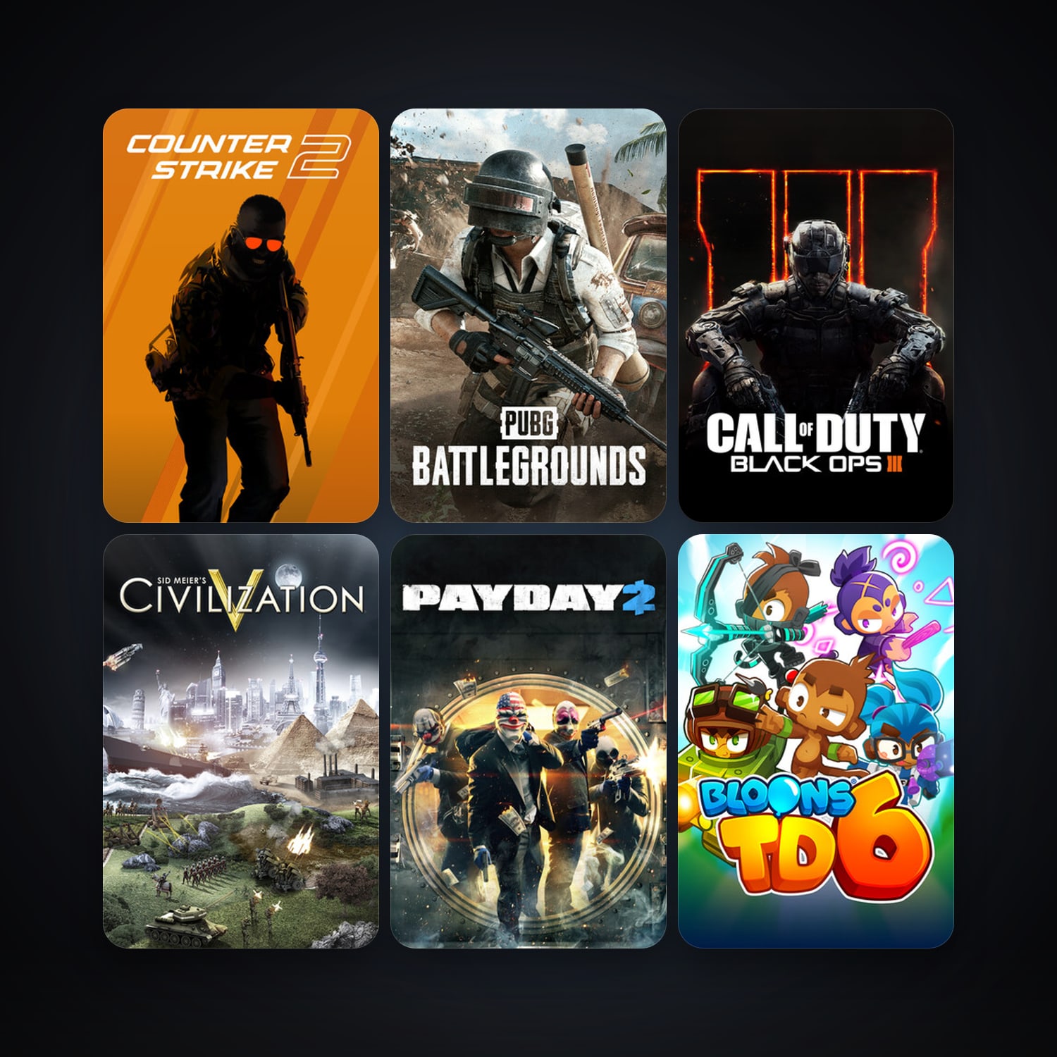 CS2 Prime + Sid Meier's Civilization V, 69 games, Steam 20, clean — HabibiAccounts