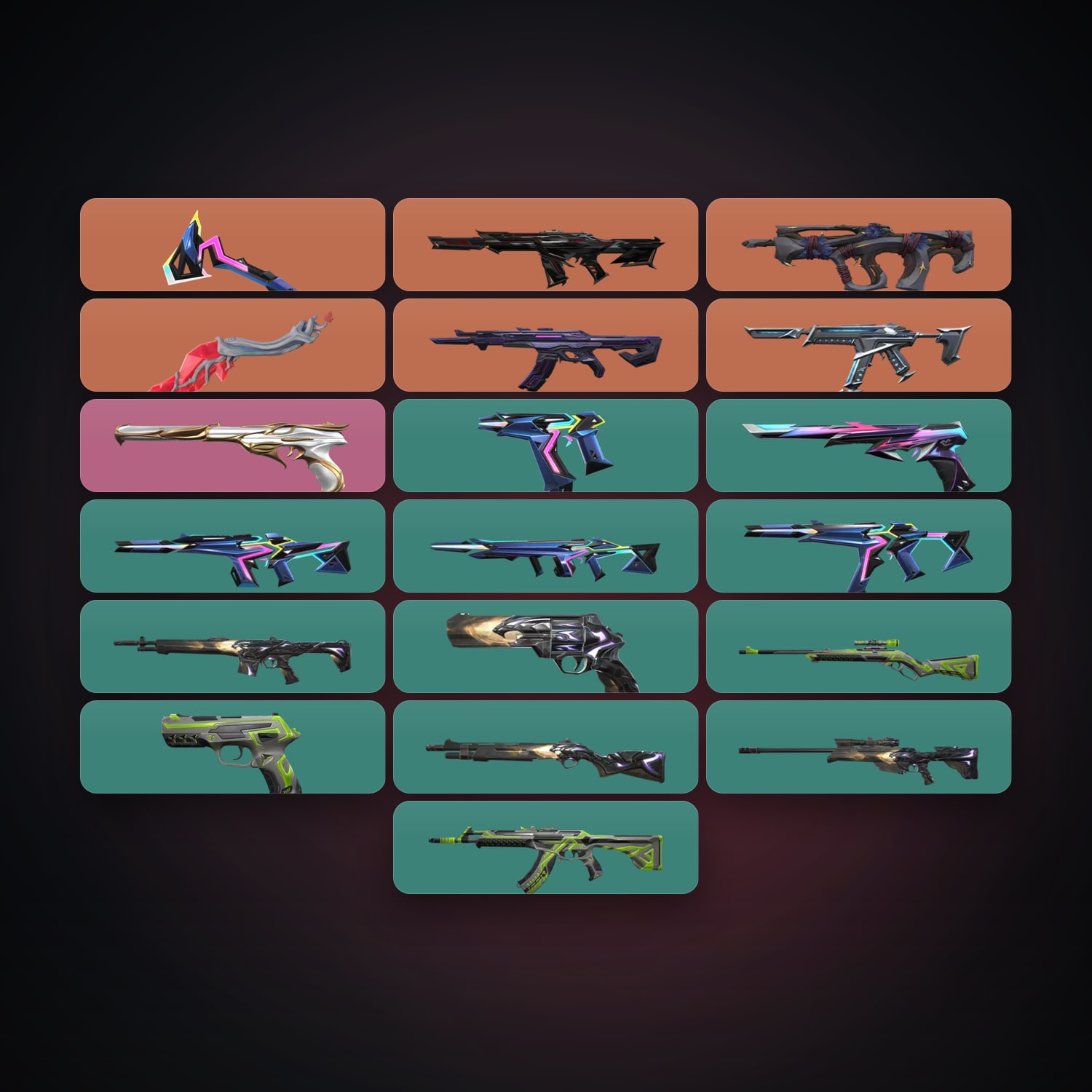 EU Silver 1 locker — 2 knives, 19 skins, lvl 72 · 206966142 — HabibiAccounts