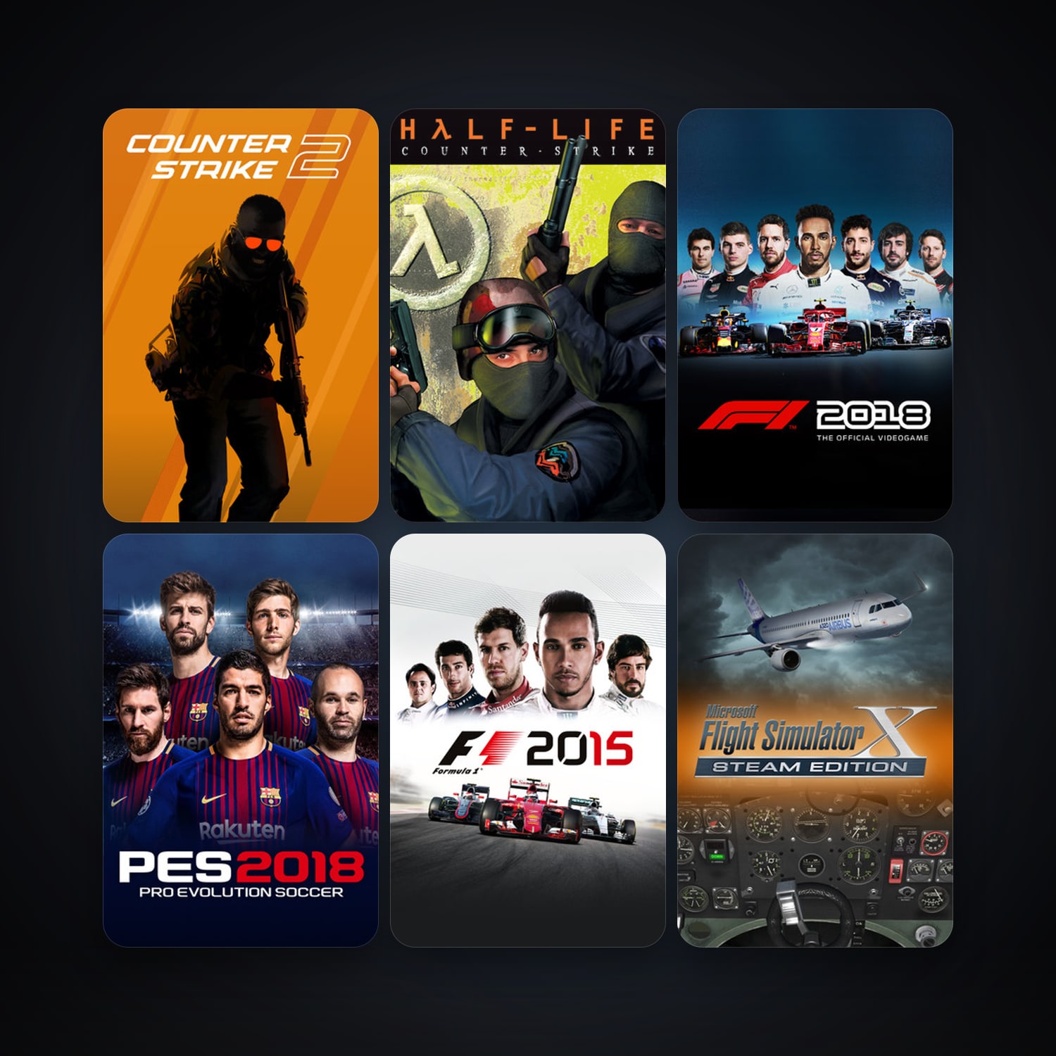 Counter-Strike + Day of Defeat, 18 games, Steam 10, clean — HabibiAccounts