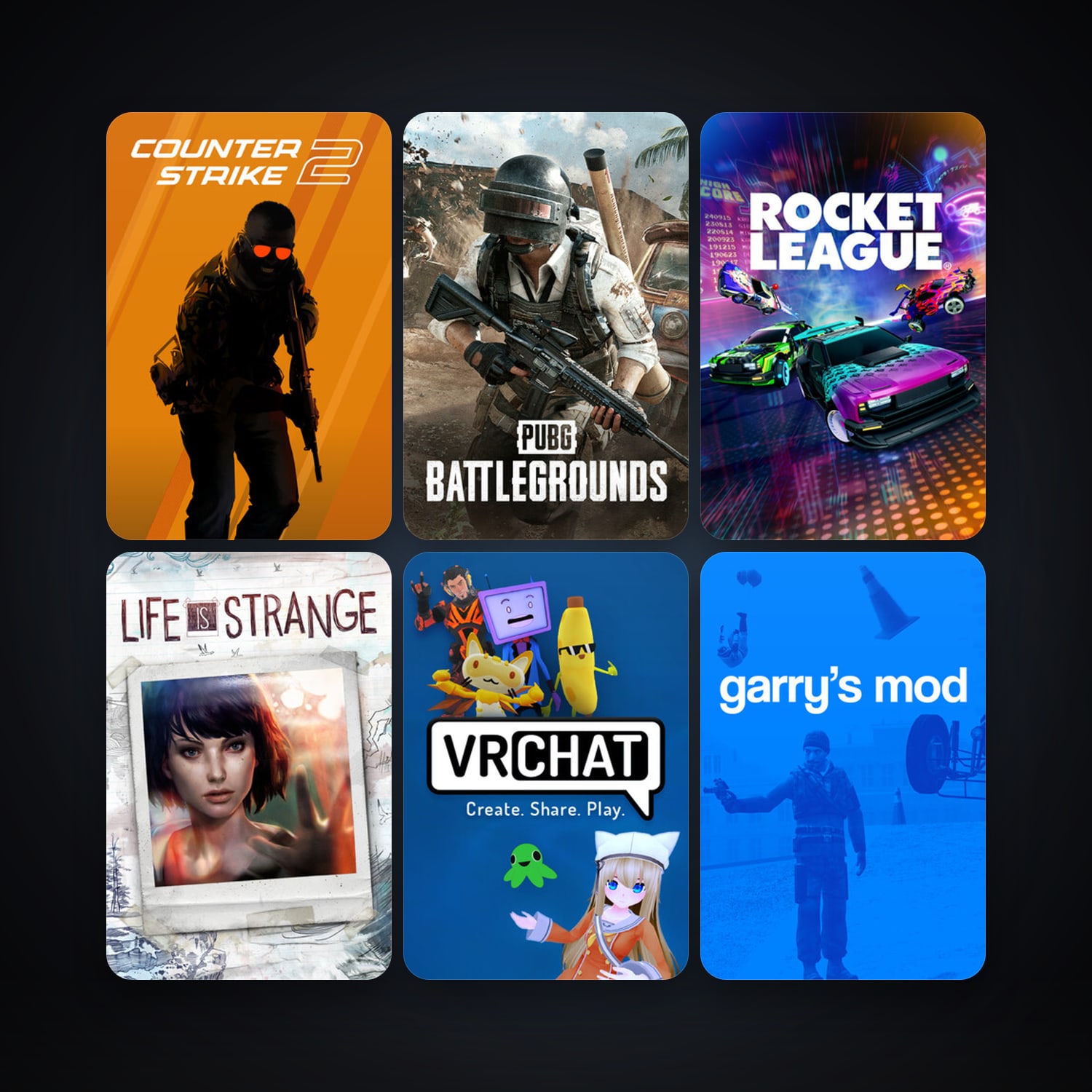CS2 Prime + Garry's Mod, 8 games, clean — HabibiAccounts