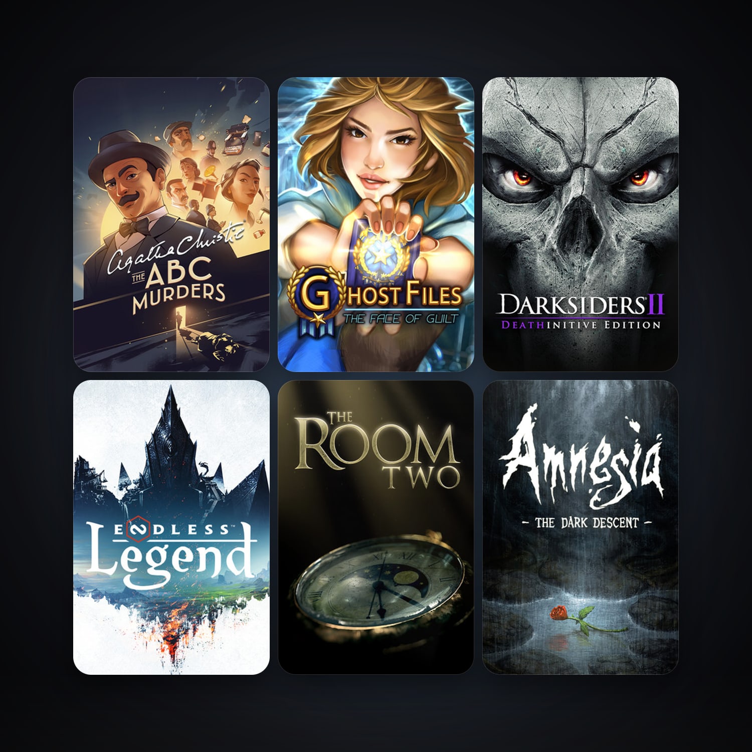 Amnesia: The Dark Descent + Endless Legend, 69 games, clean — HabibiAccounts
