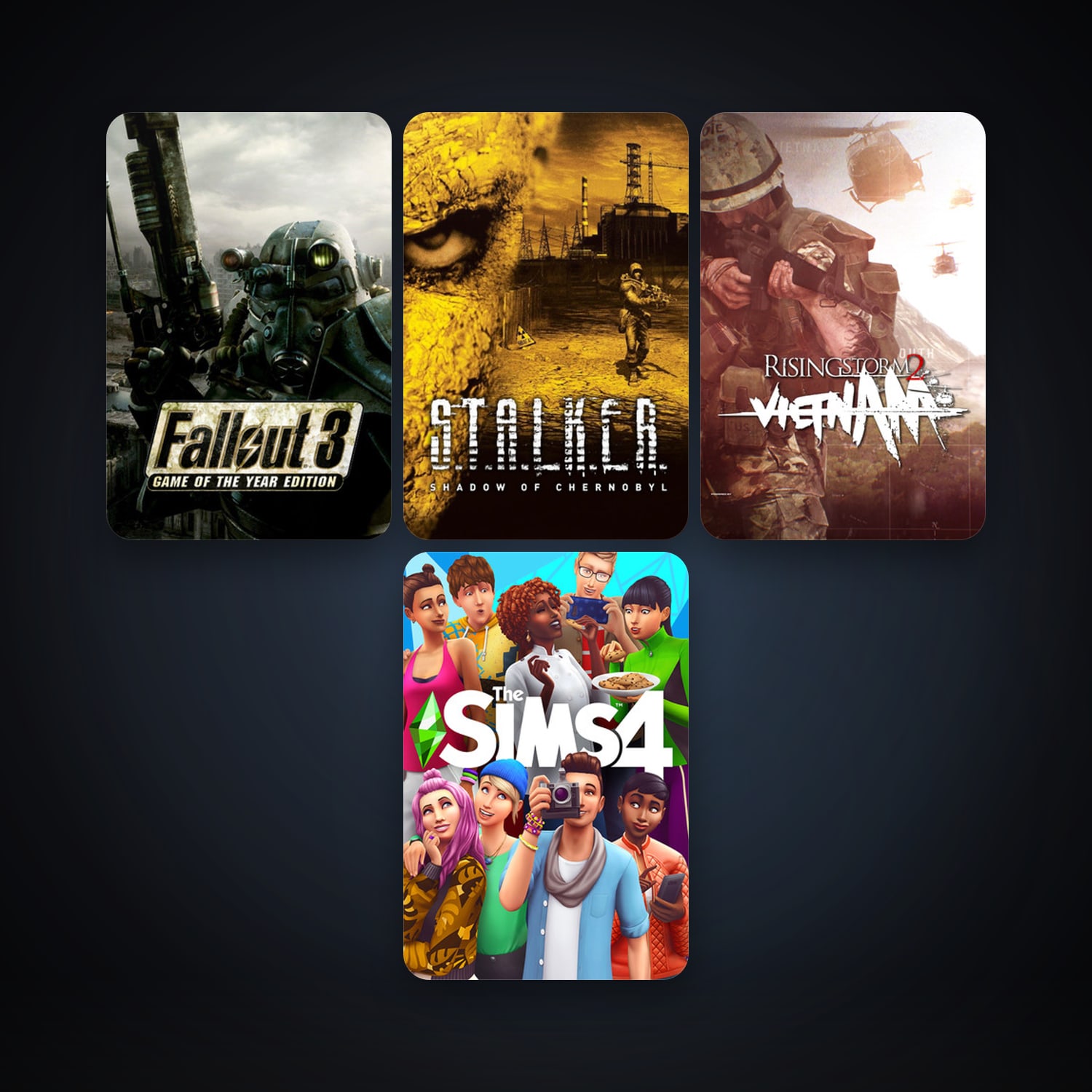 Steam account: S.T.A.L.K.E.R.: Shadow of Chernobyl + Fallout 3: Game of the Year Edition, 6 games, clean — HabibiAccounts