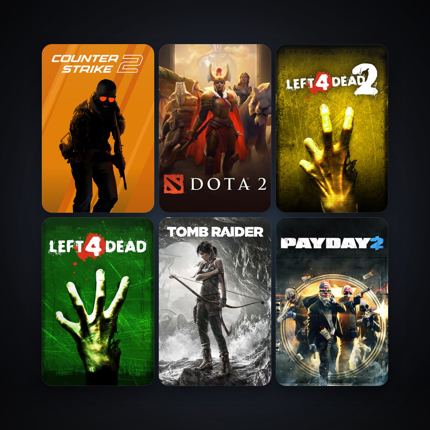 Left 4 Dead + Left 4 Dead 2, 37 games, clean — HabibiAccounts