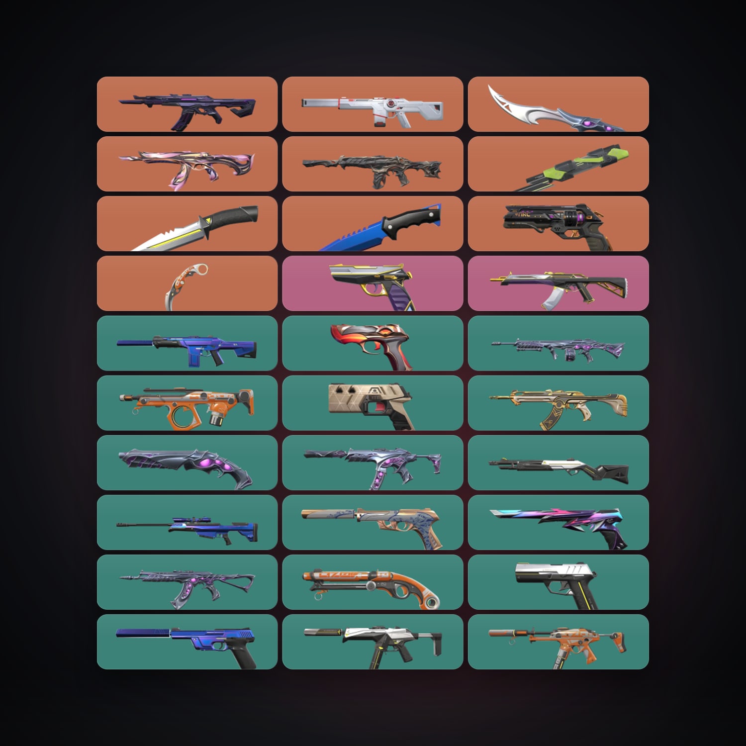 AP Silver 1 locker — 5 knives, 60 skins, lvl 153 — HabibiAccounts