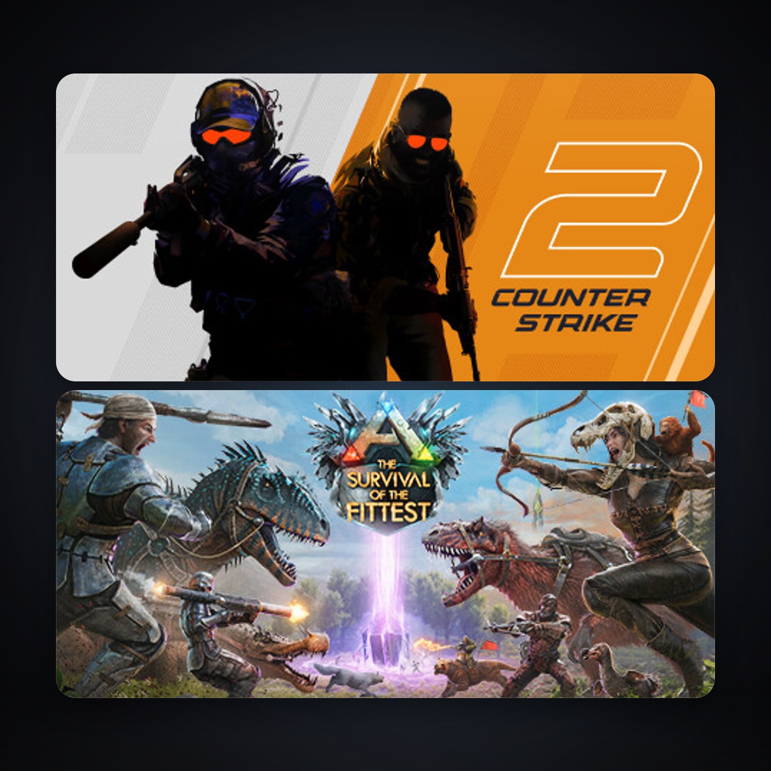 CS2 Prime + ARK: The Survival Of The Fittest, 4 games, clean — HabibiAccounts