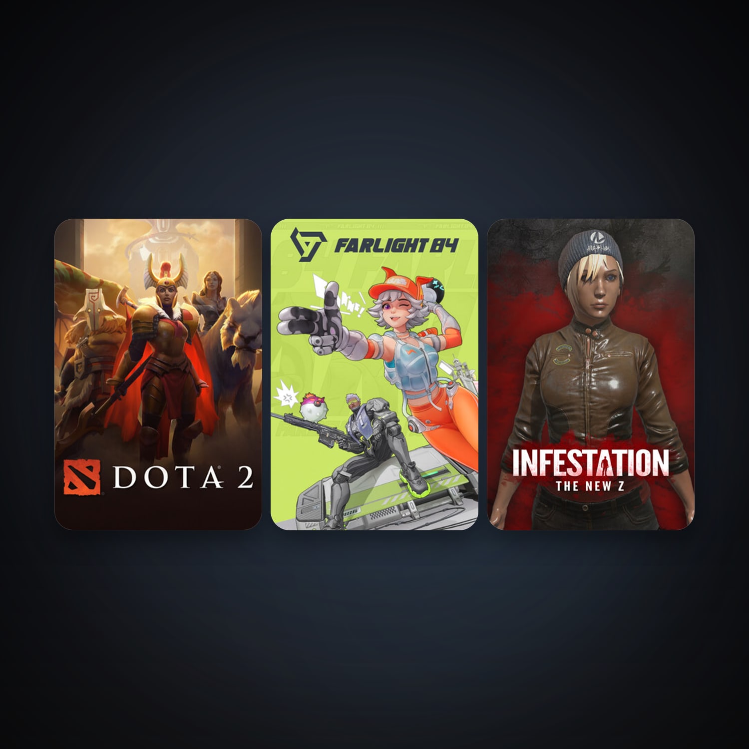 Dota 2 + Infestation: The New Z, 3 games, clean — HabibiAccounts