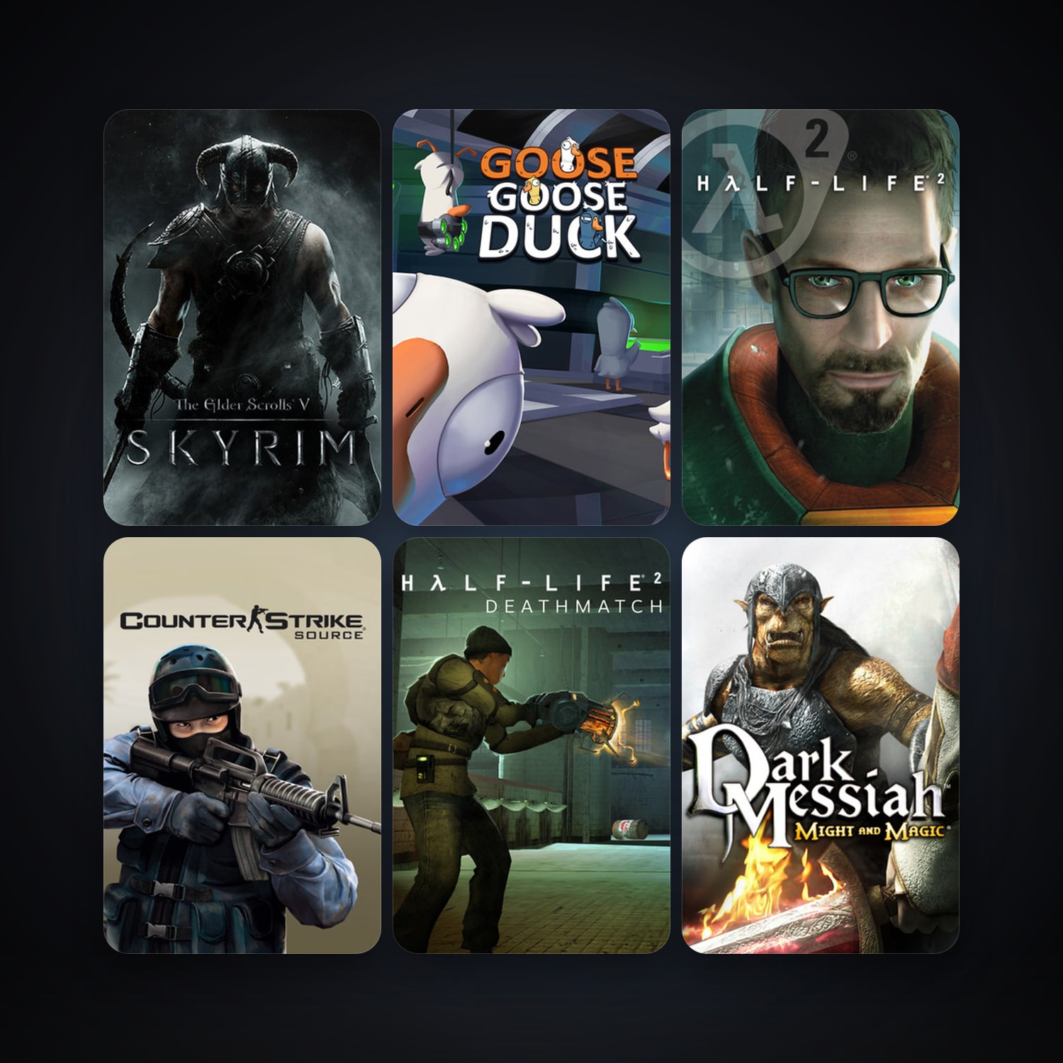 Half-Life 2 + Counter-Strike: Source, 13 games, Steam 11, clean — HabibiAccounts