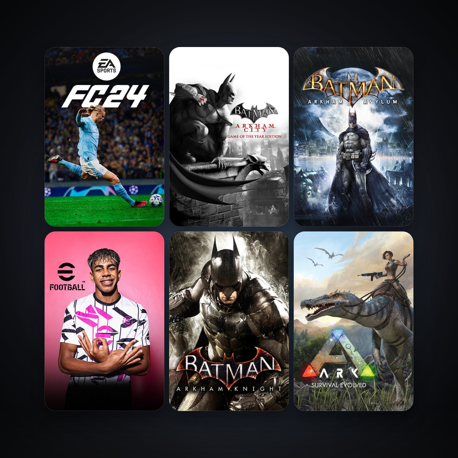 Free CS2 (No Prime) + Batman: Arkham Asylum Game of the Year Edition, 12 games, clean — HabibiAccounts