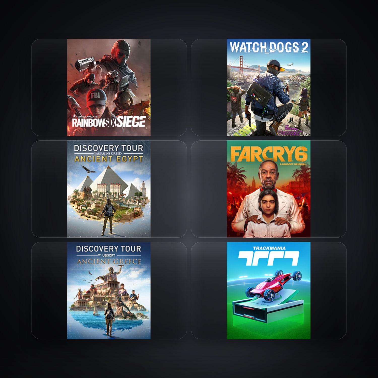 Ubisoft Tom Clancy's Rainbow Six Siege + WATCH_DOGS 2 — CO — 6 games — HabibiAccounts