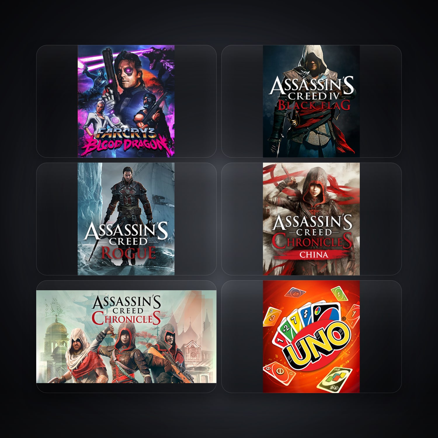 Ubisoft Far Cry 3 Blood Dragon + Assassin’s Creed IV Black Flag — RO — 13 games — HabibiAccounts