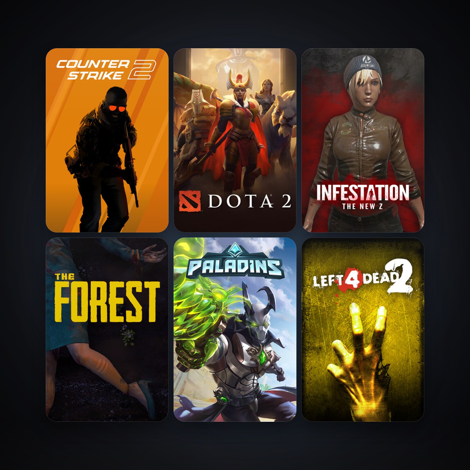 Counter-Strike + Left 4 Dead 2, 15 games, Steam 10, clean — HabibiAccounts