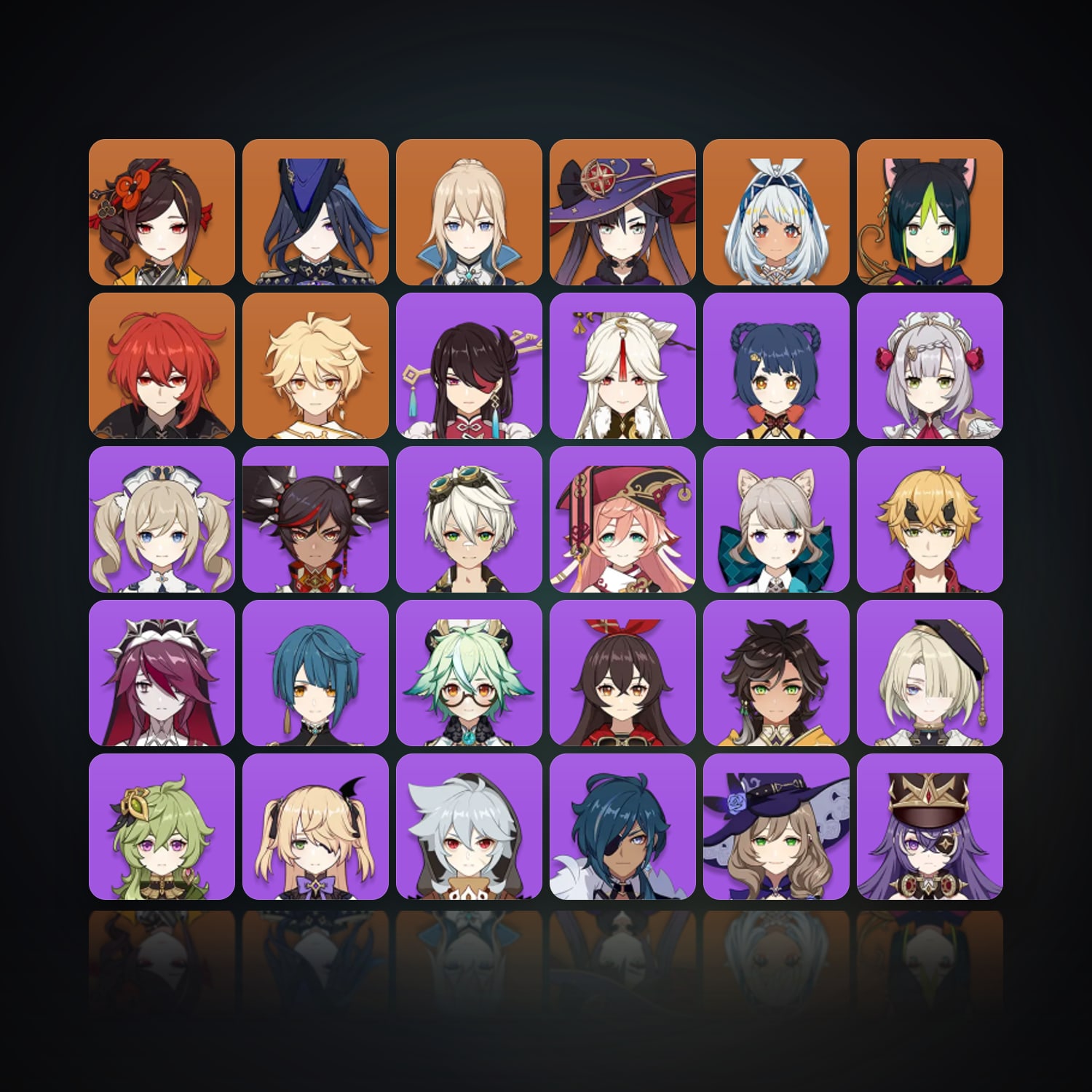 Genshin Impact | AR 45 | 30 Chars | 7× 5★ — HabibiAccounts