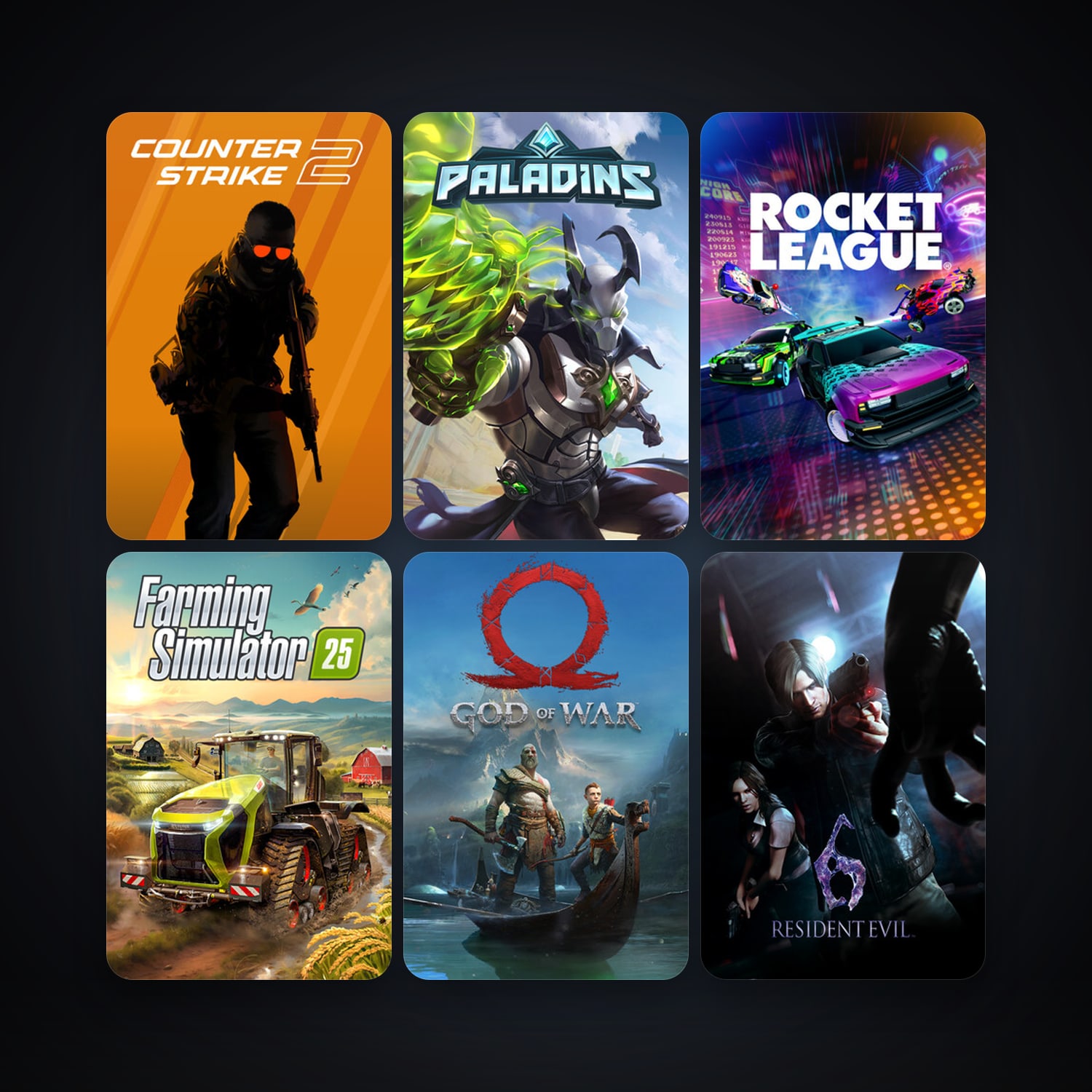 CS2 Prime + Resident Evil 6, 12 games, clean — HabibiAccounts
