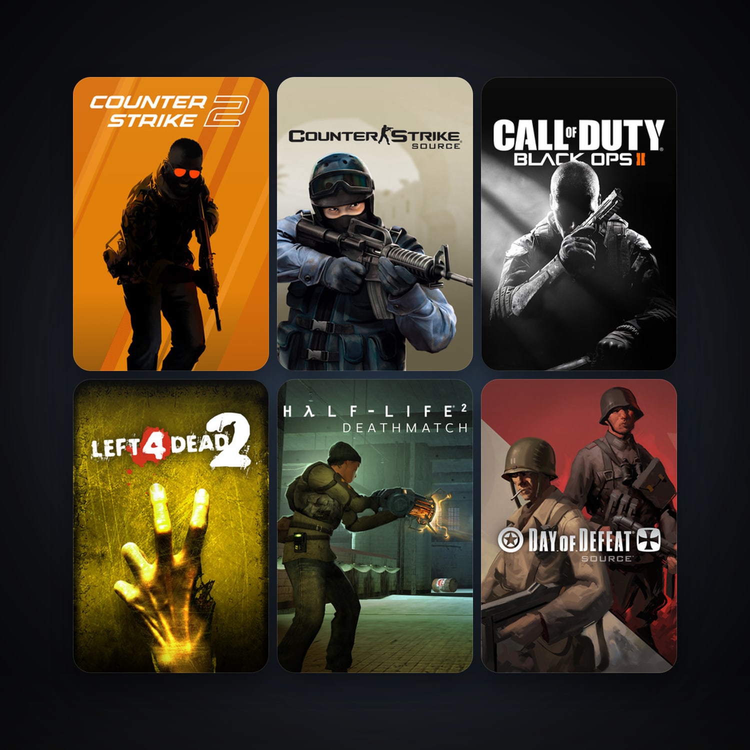 Steam account — Counter-Strike: Source + Day of Defeat: Source, 12 games, Steam 10, clean — HabibiAccounts