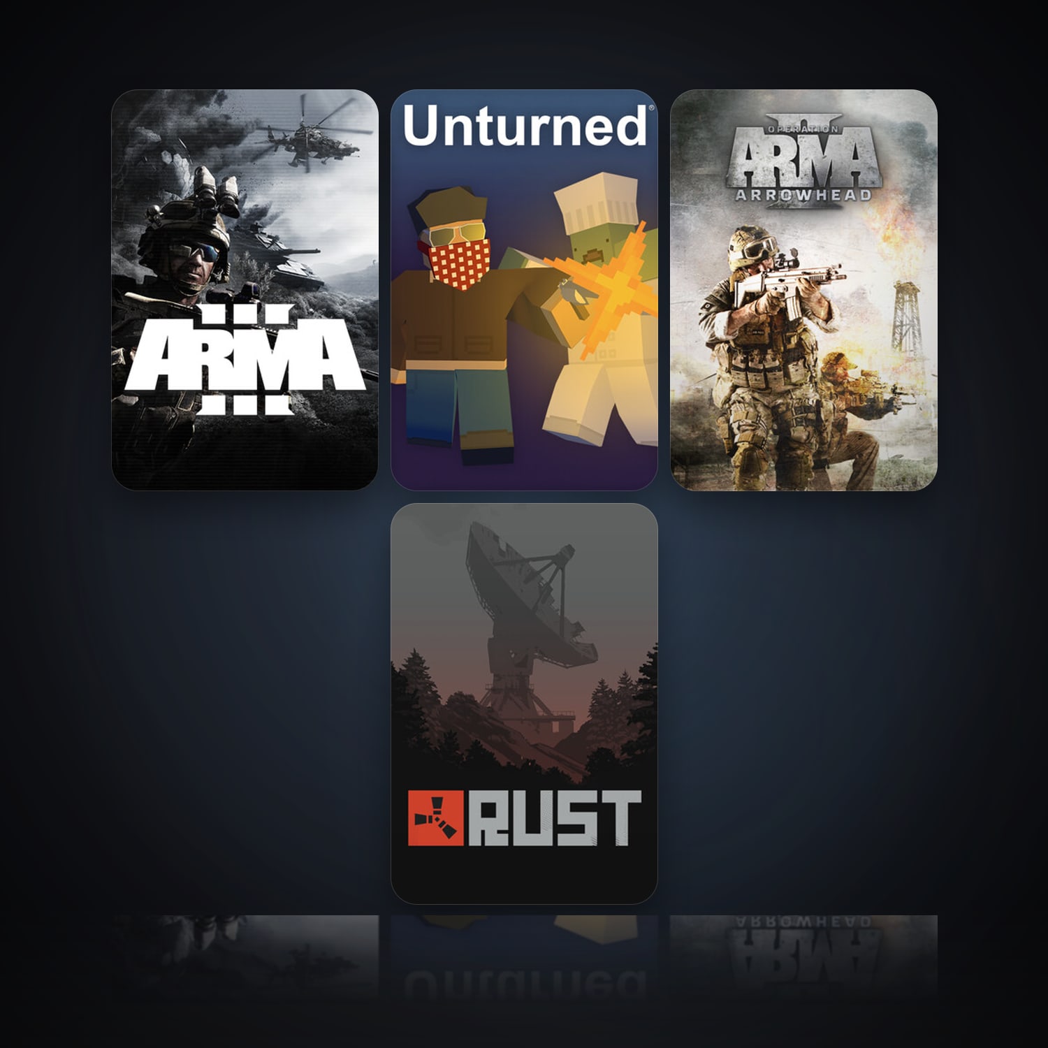 Arma 3 & Unturned | 12 Games | Clean — HabibiAccounts