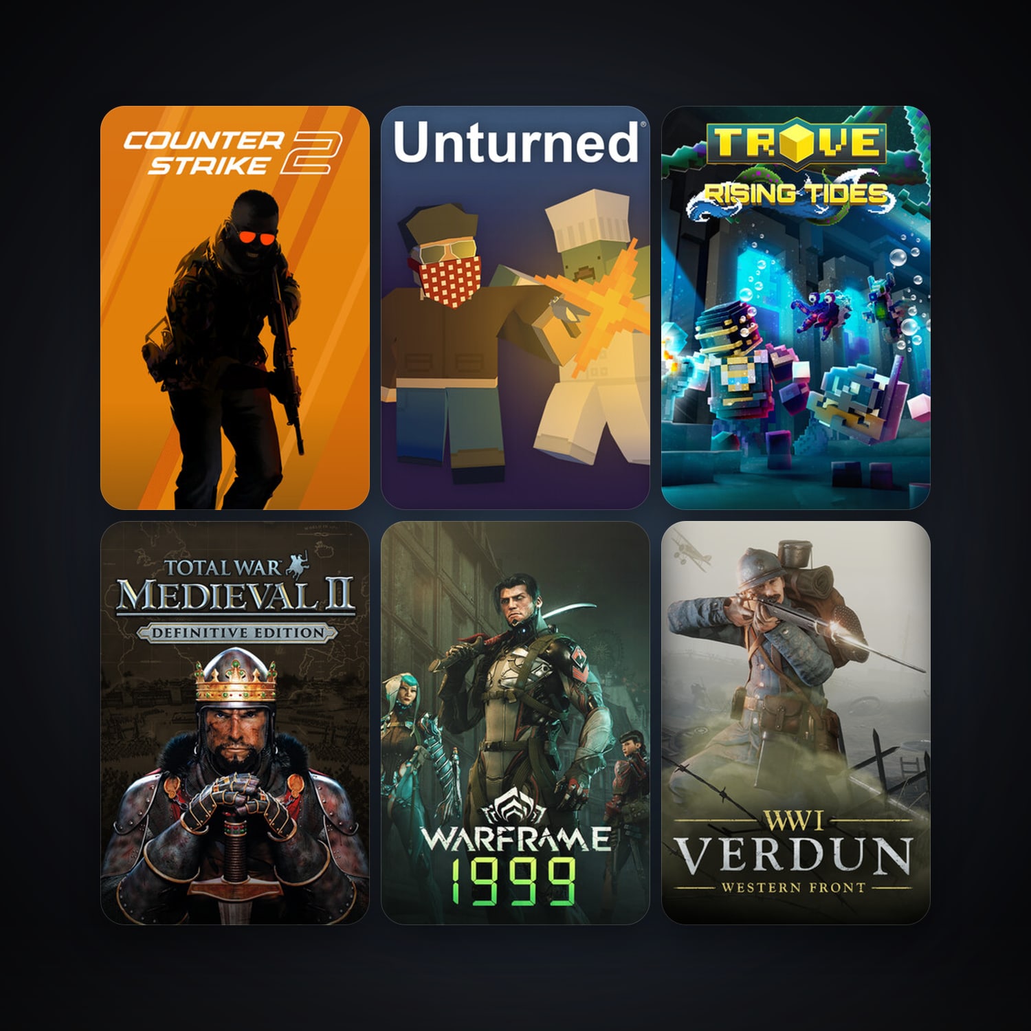 CS2 Prime + Medieval II: Total War, 17 games, clean — HabibiAccounts