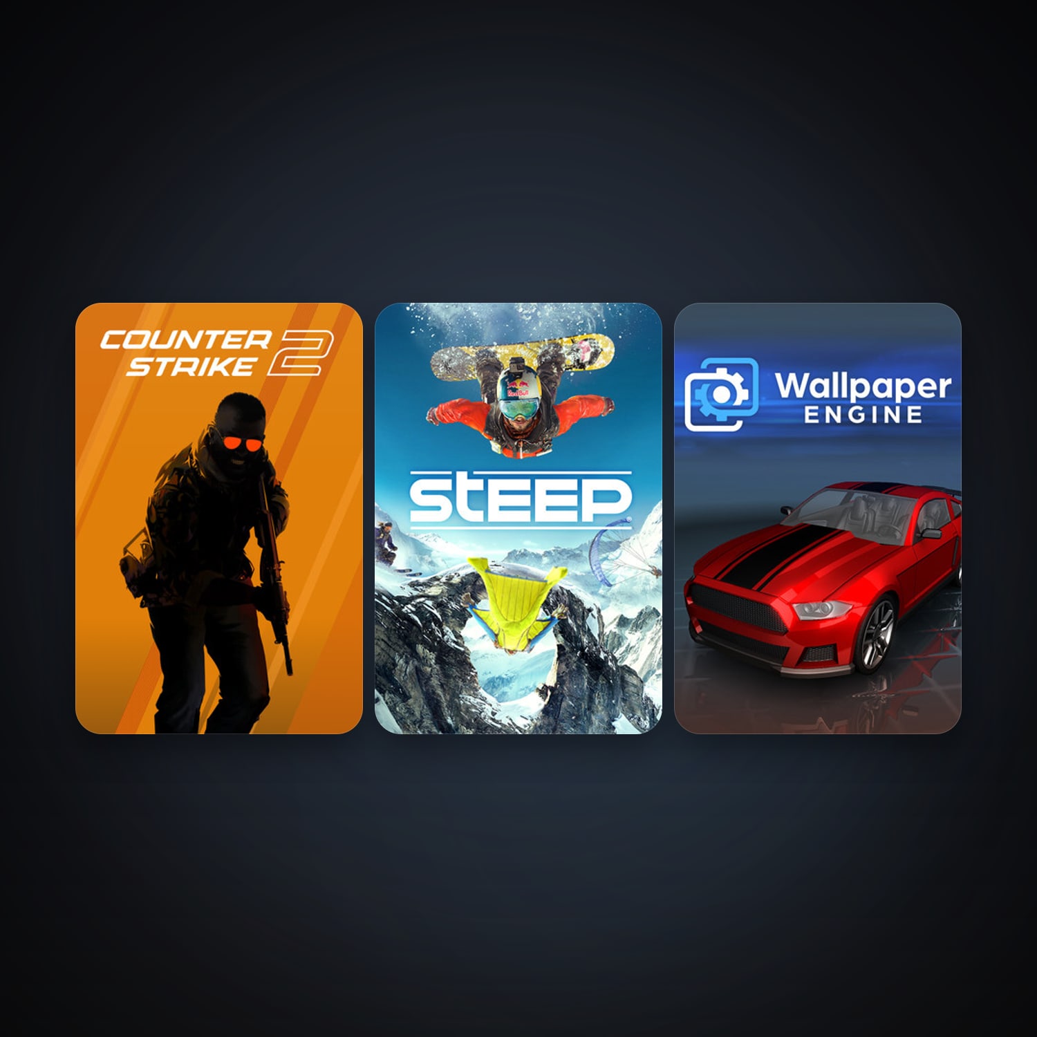 CS2 Prime + Wallpaper Engine, 5 games, clean — HabibiAccounts