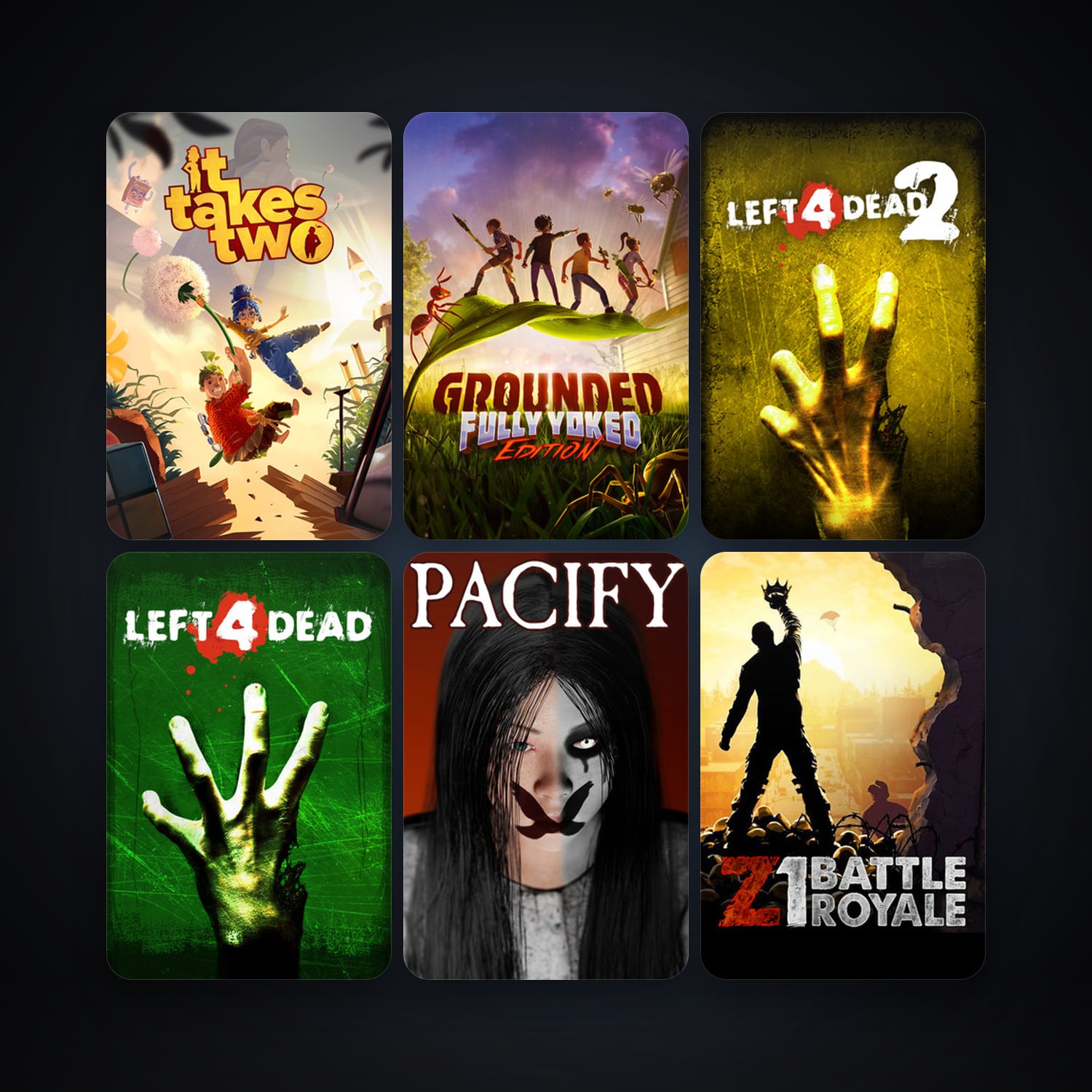Left 4 Dead + Left 4 Dead 2, 11 games, clean — HabibiAccounts