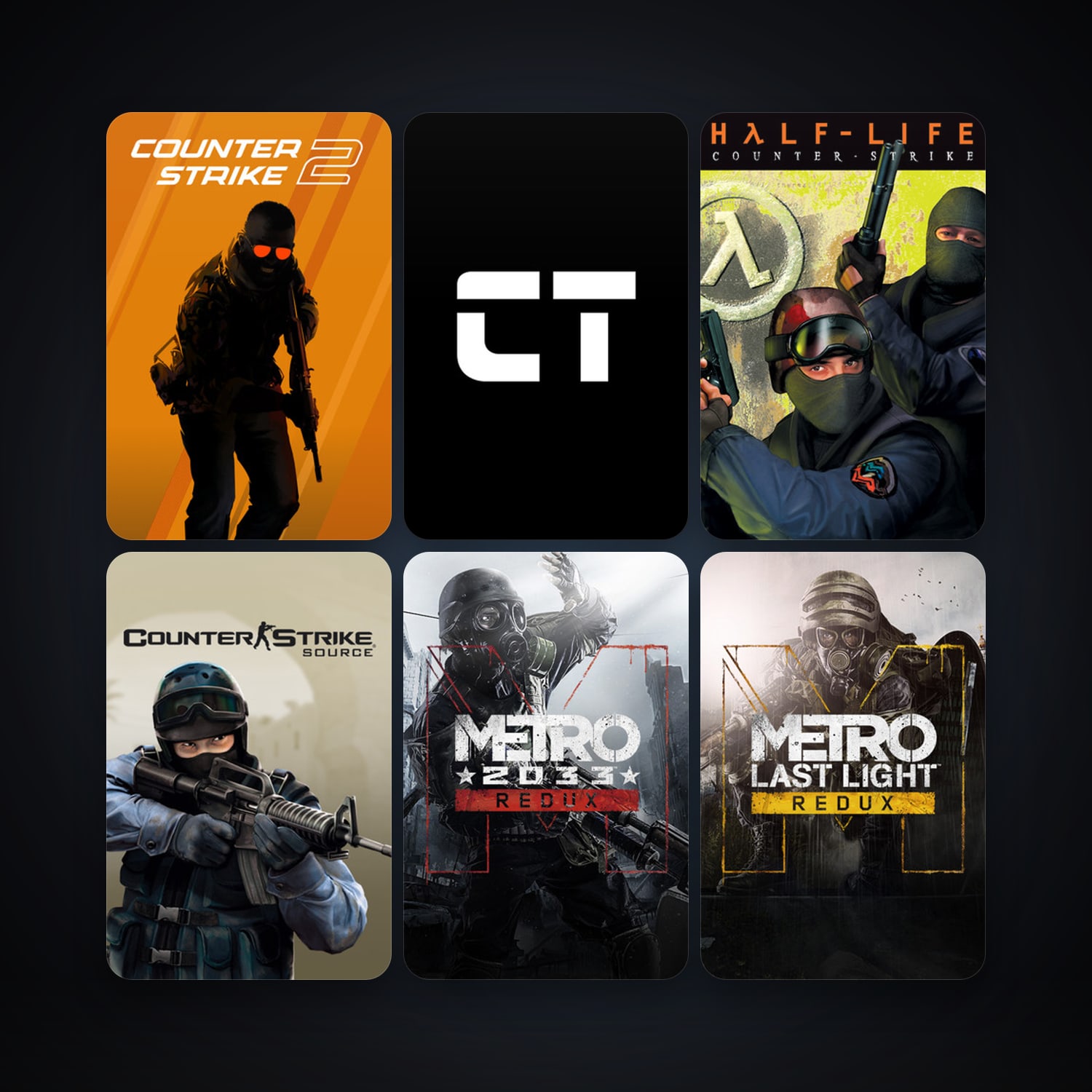 Counter-Strike + Counter-Strike: Source, 10 games, clean — HabibiAccounts