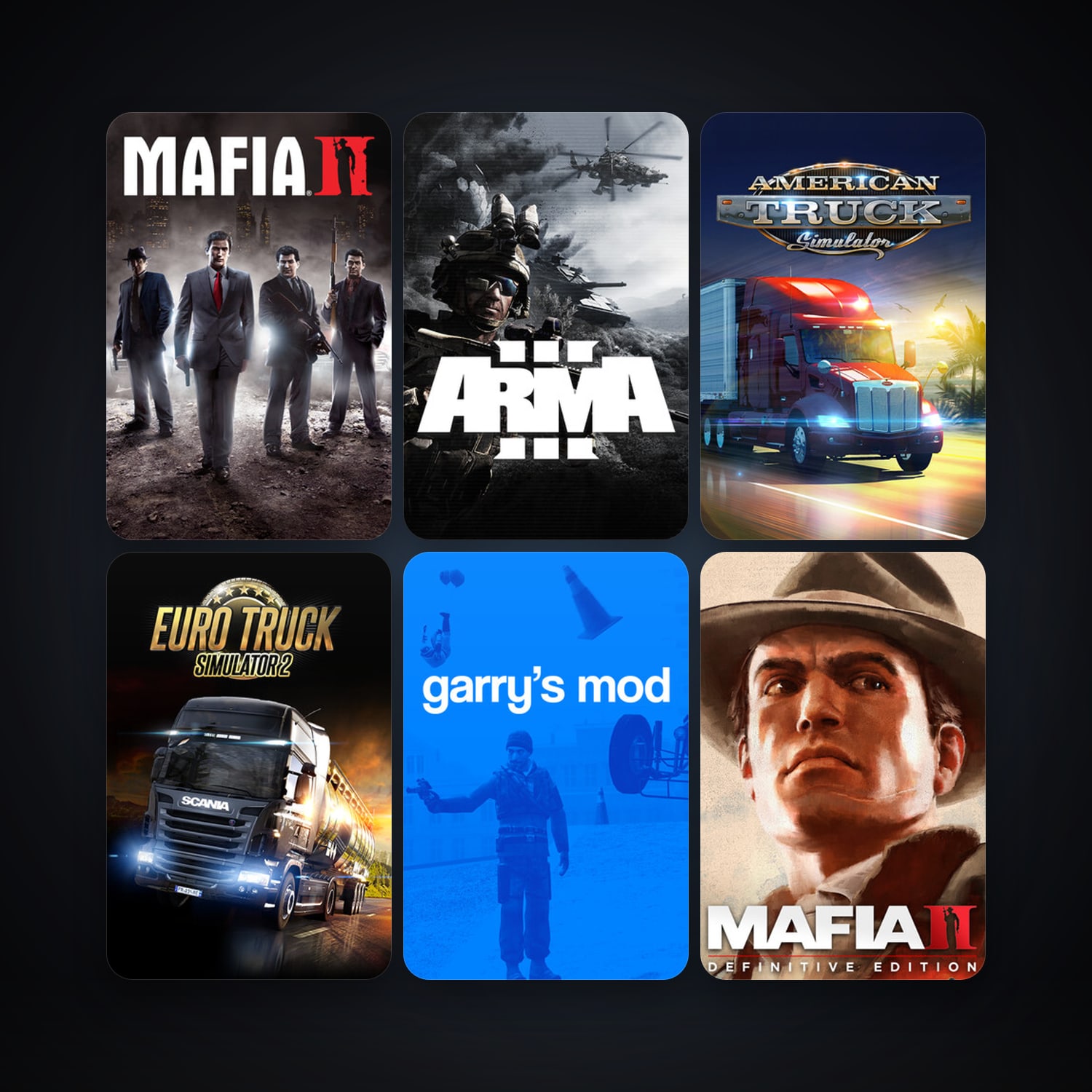 Garry's Mod + Free CS2 (No Prime), 16 games, clean — HabibiAccounts