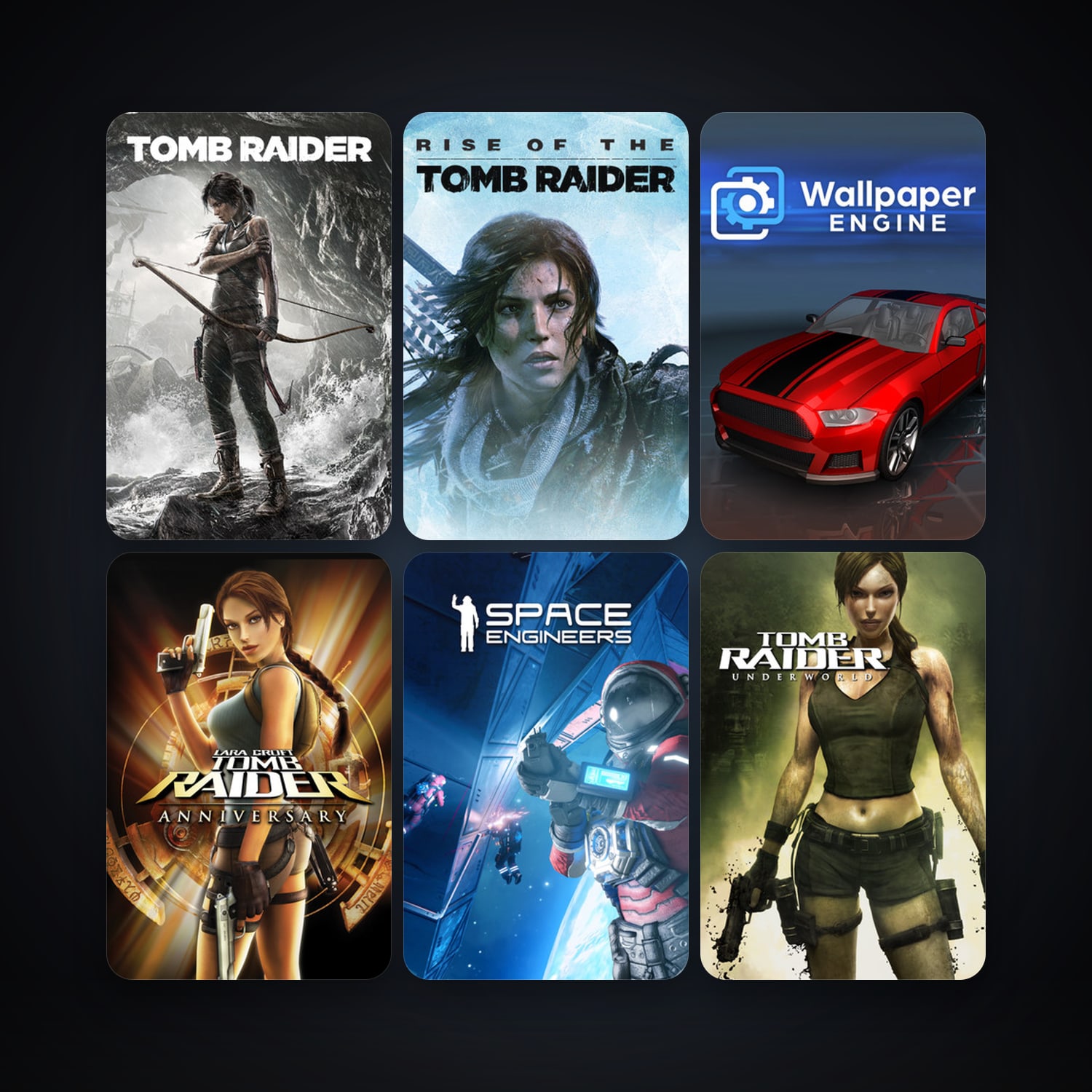 Tomb Raider: Legend + Tomb Raider: Anniversary, 17 games, clean — HabibiAccounts
